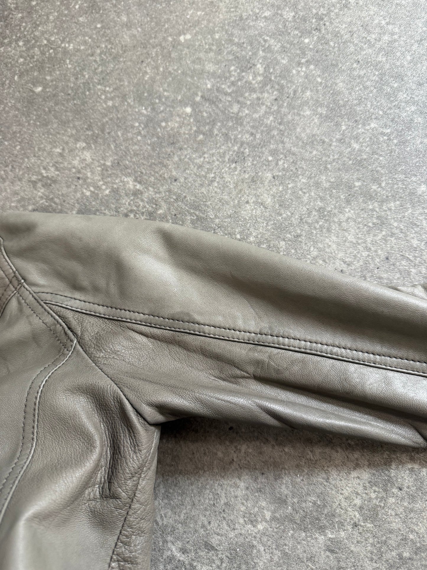 Ted Baker Fitted Leather Jacket (XS)