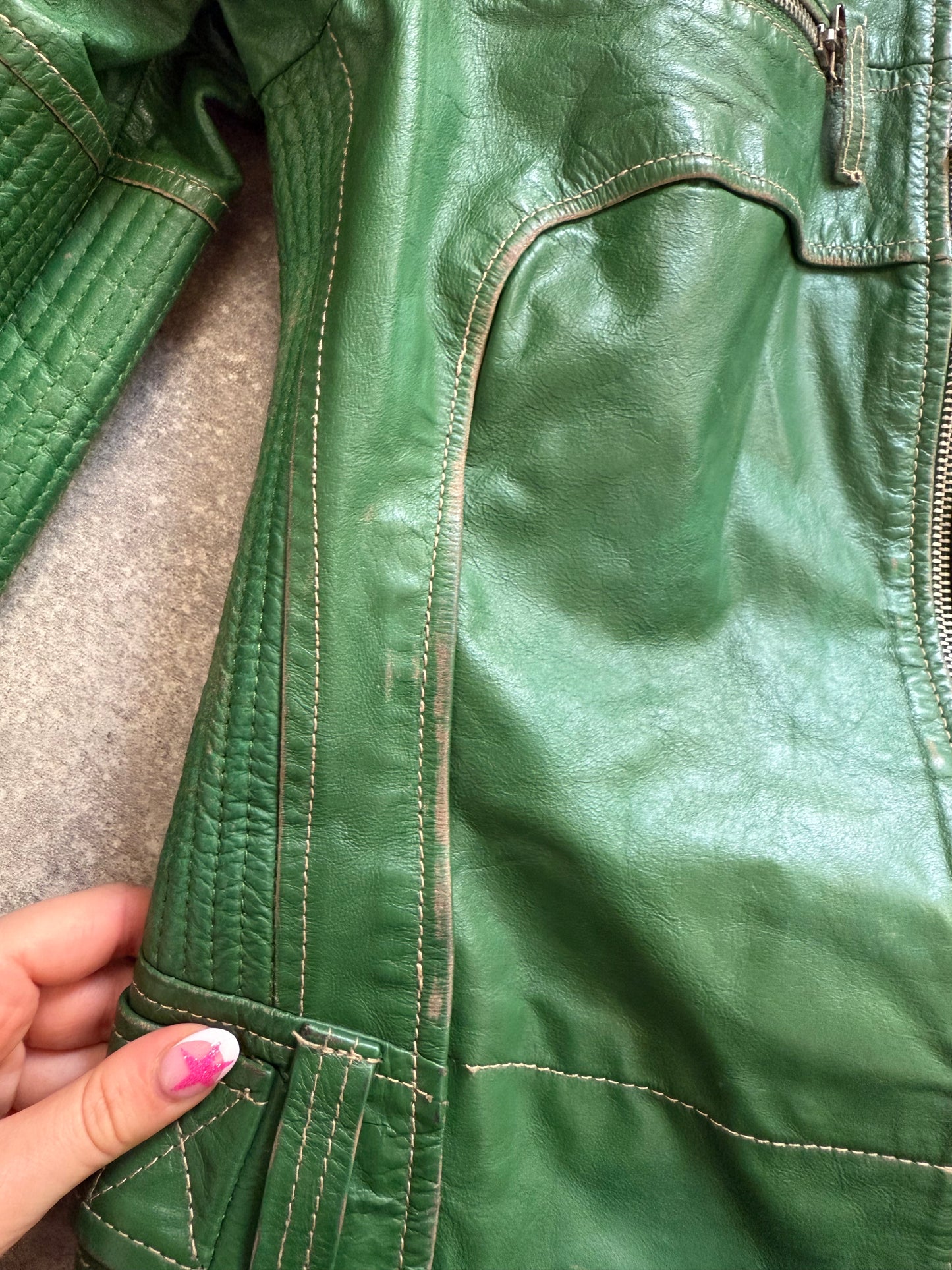 Miss Sixty Leather Biker Jacket (S)
