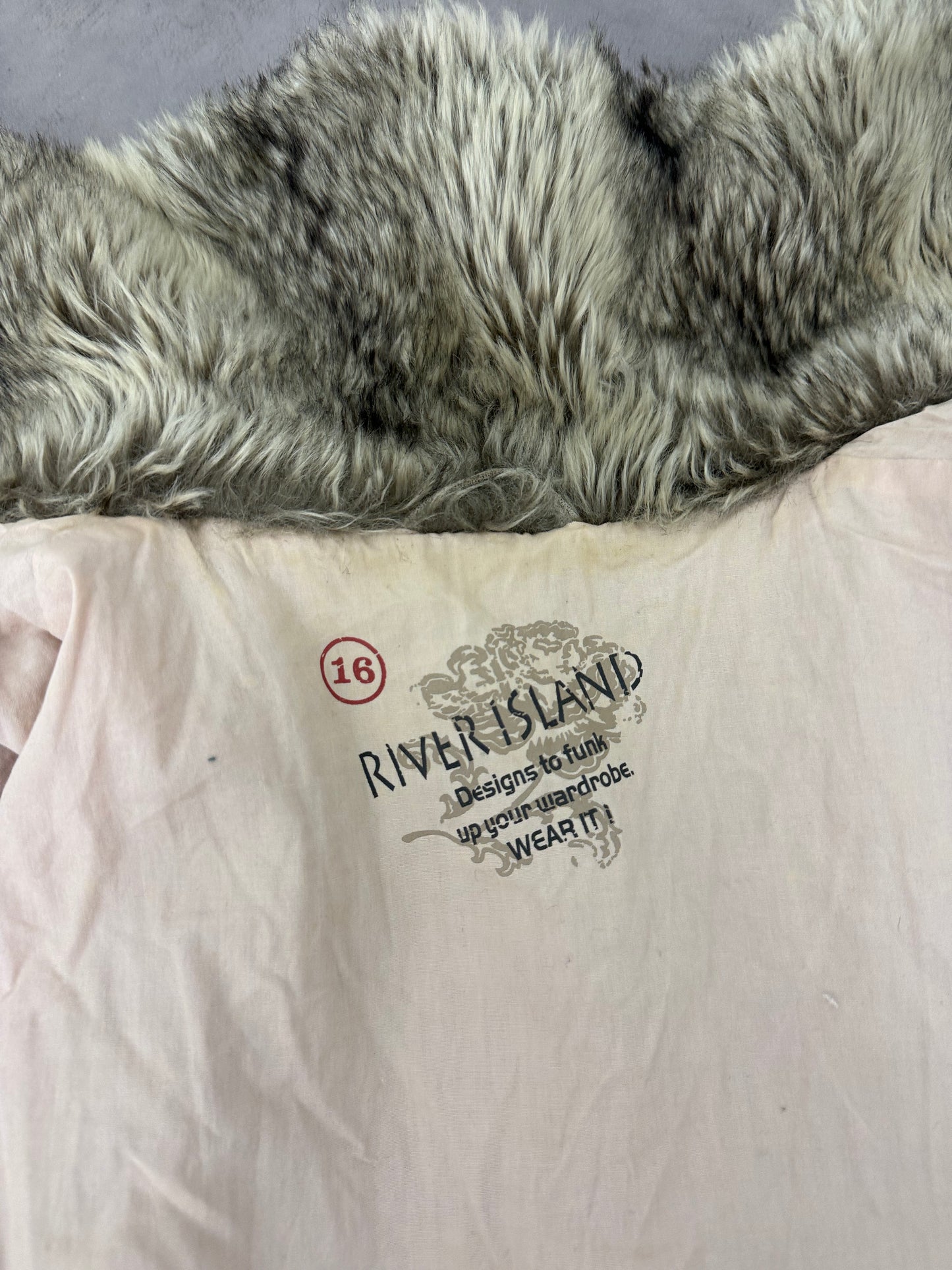 Faux Fur Bomber Jacket (UK16)