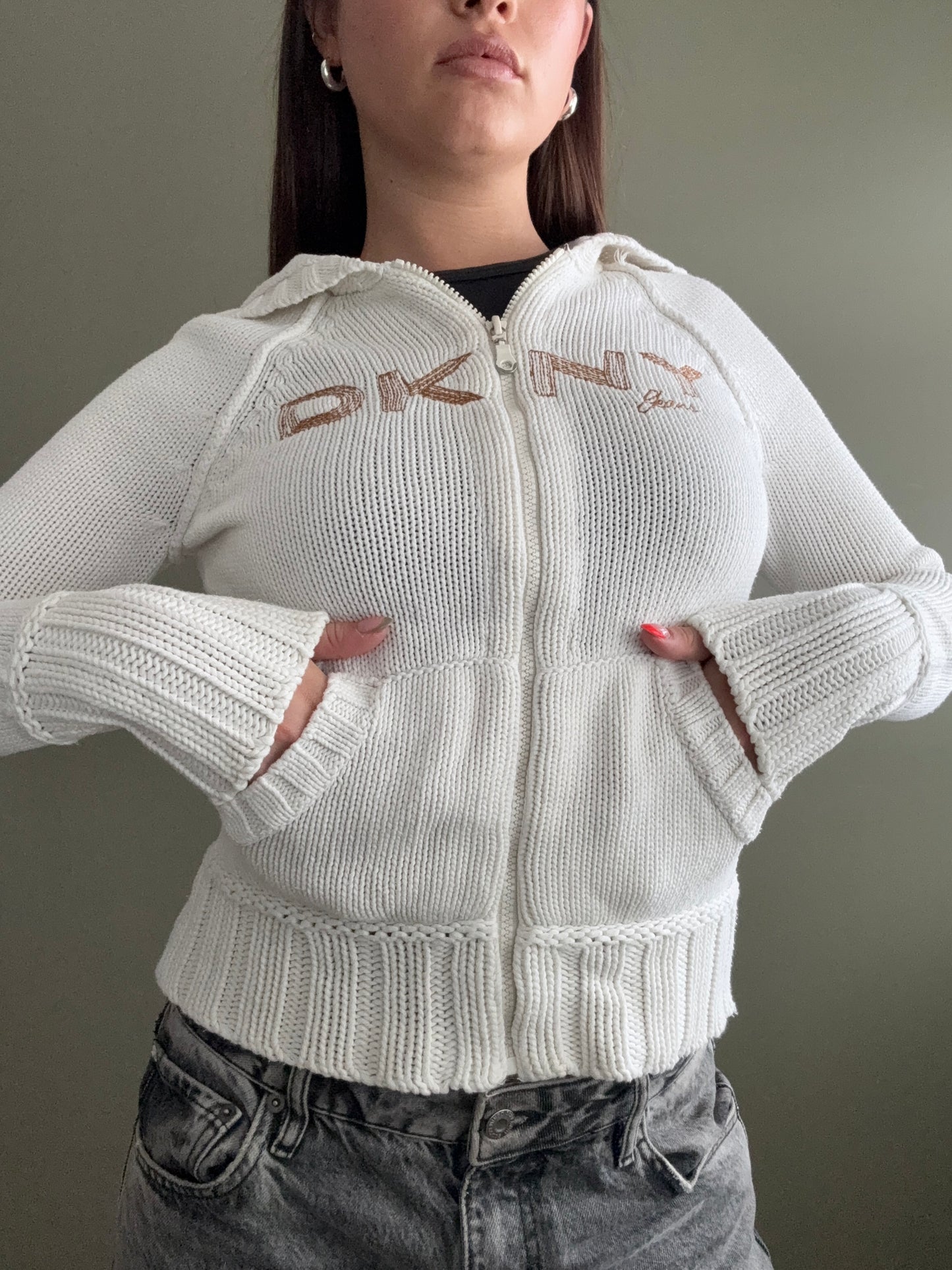 DKNY Knit Zip Jumper (S)