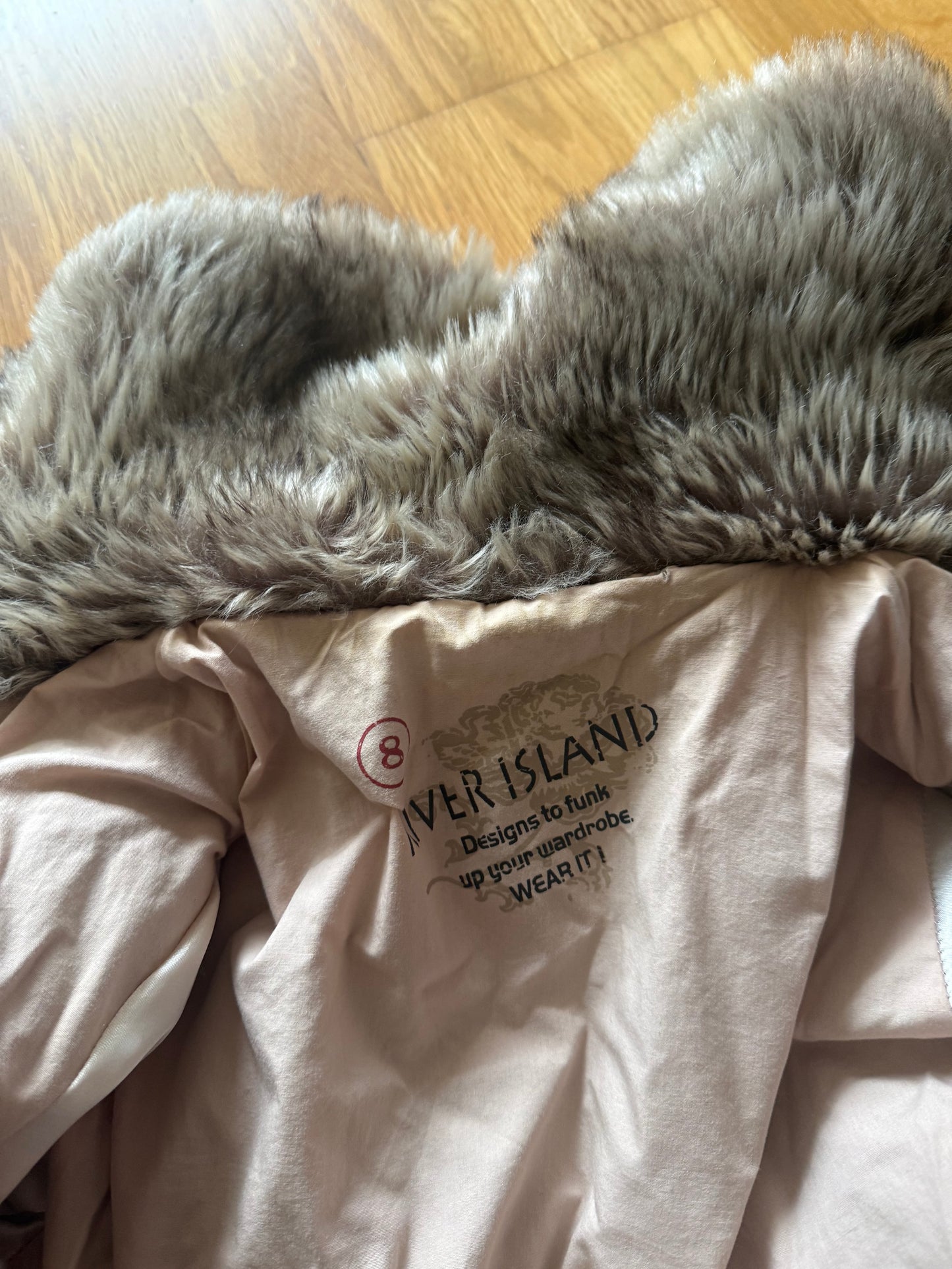 Faux Fur Bomber Jacket (UK8)