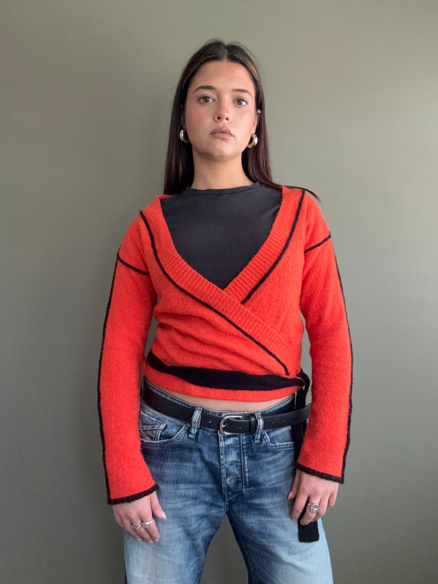 Diesel Mohair Wrap Top (M)