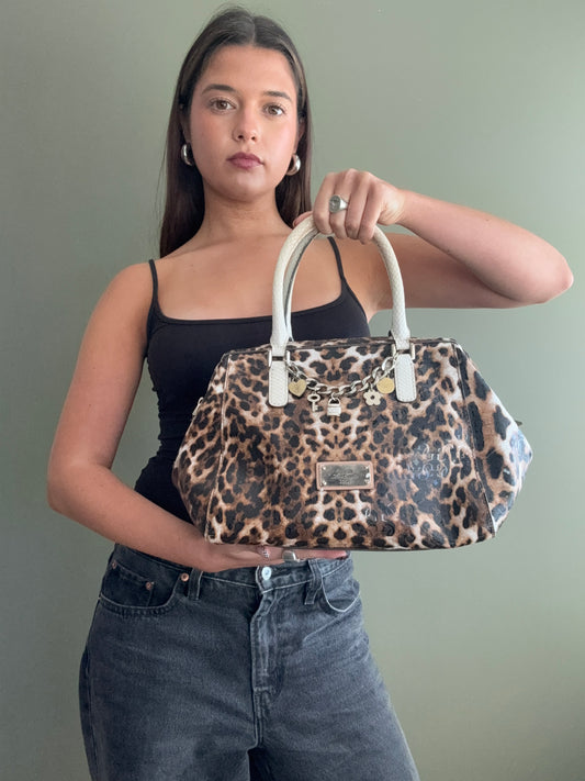 Guess Leopard Print Handbag
