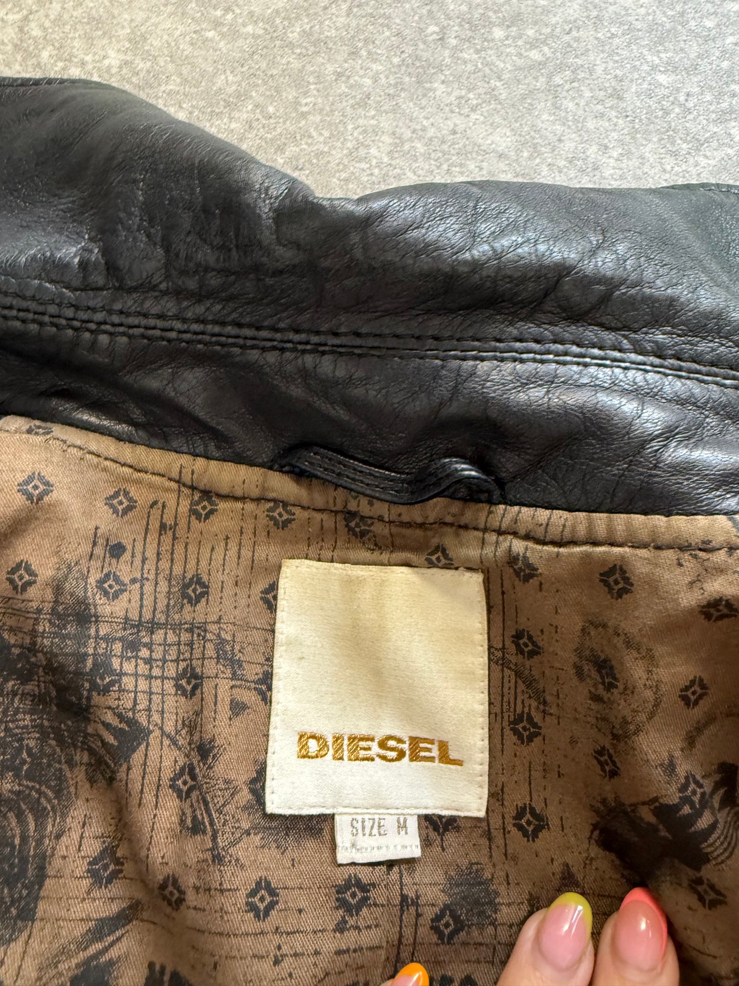 Diesel Leather Jacket (M)