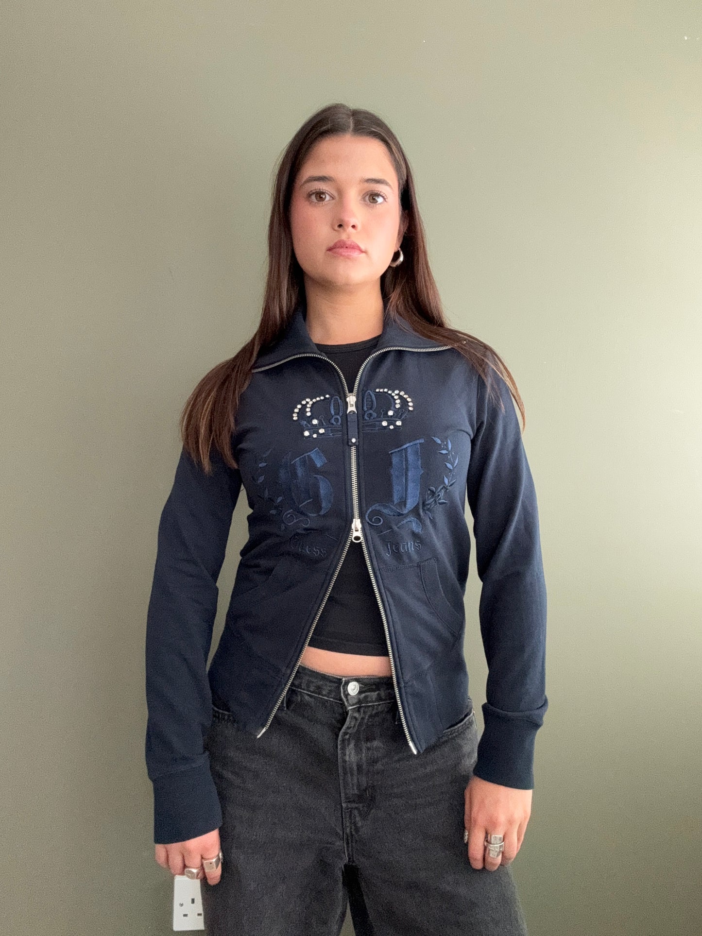 Guess Double Zip Jumper (S)