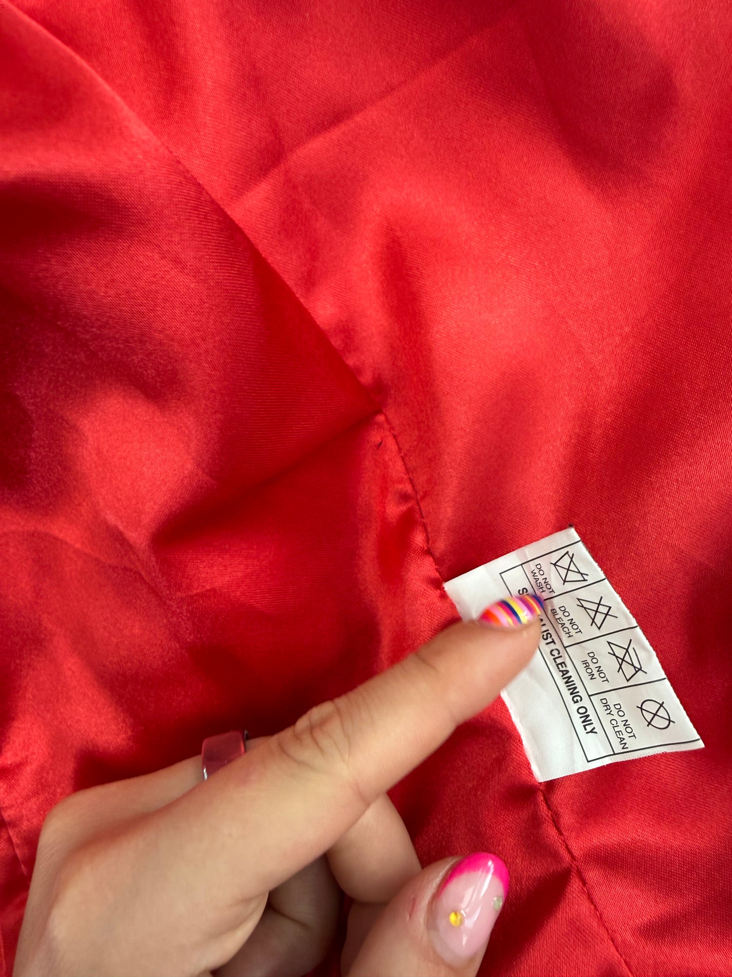 Red Leather Buckle Jacket (UK10)