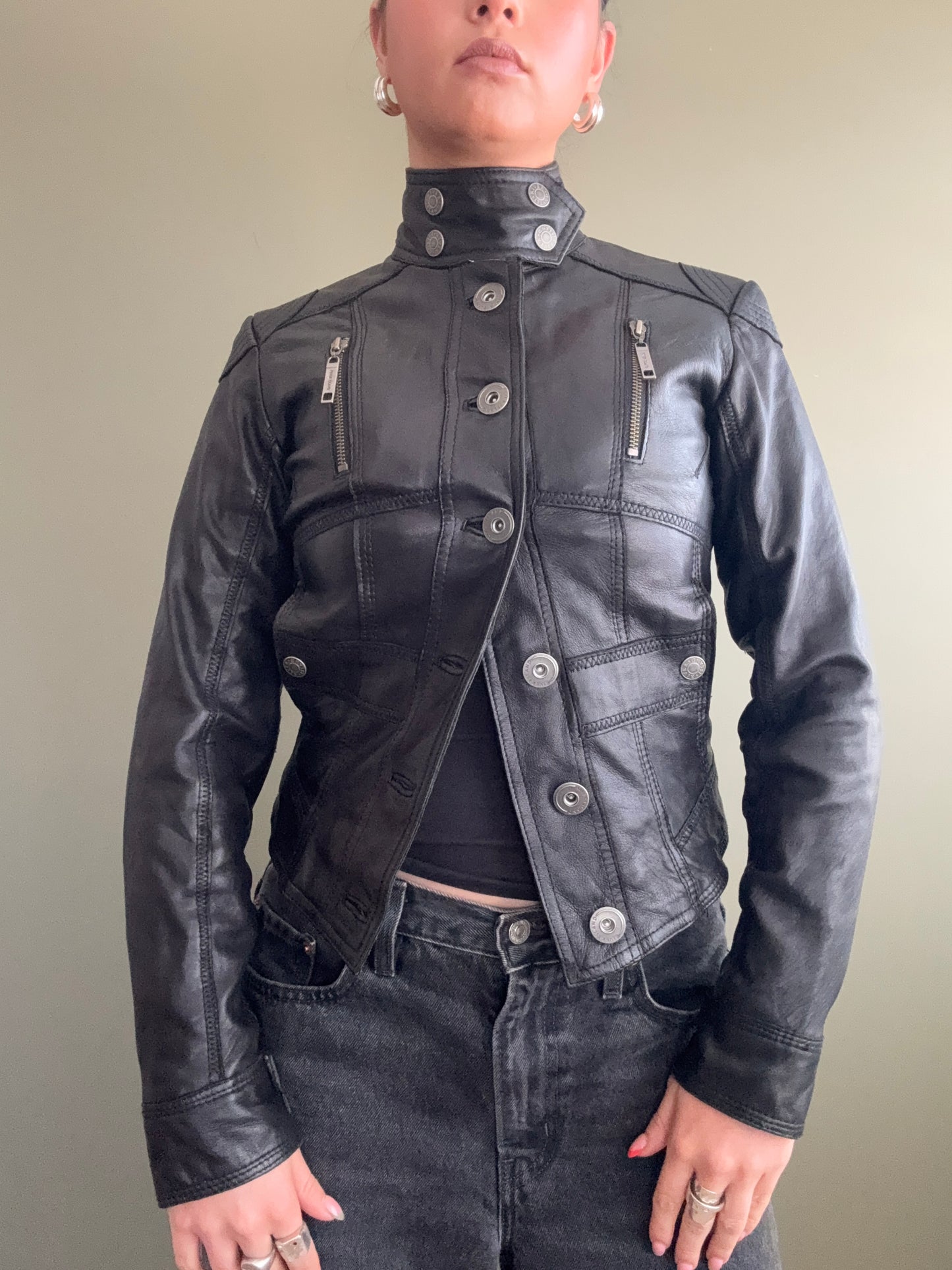 Leather Corset Jacket (UK8)