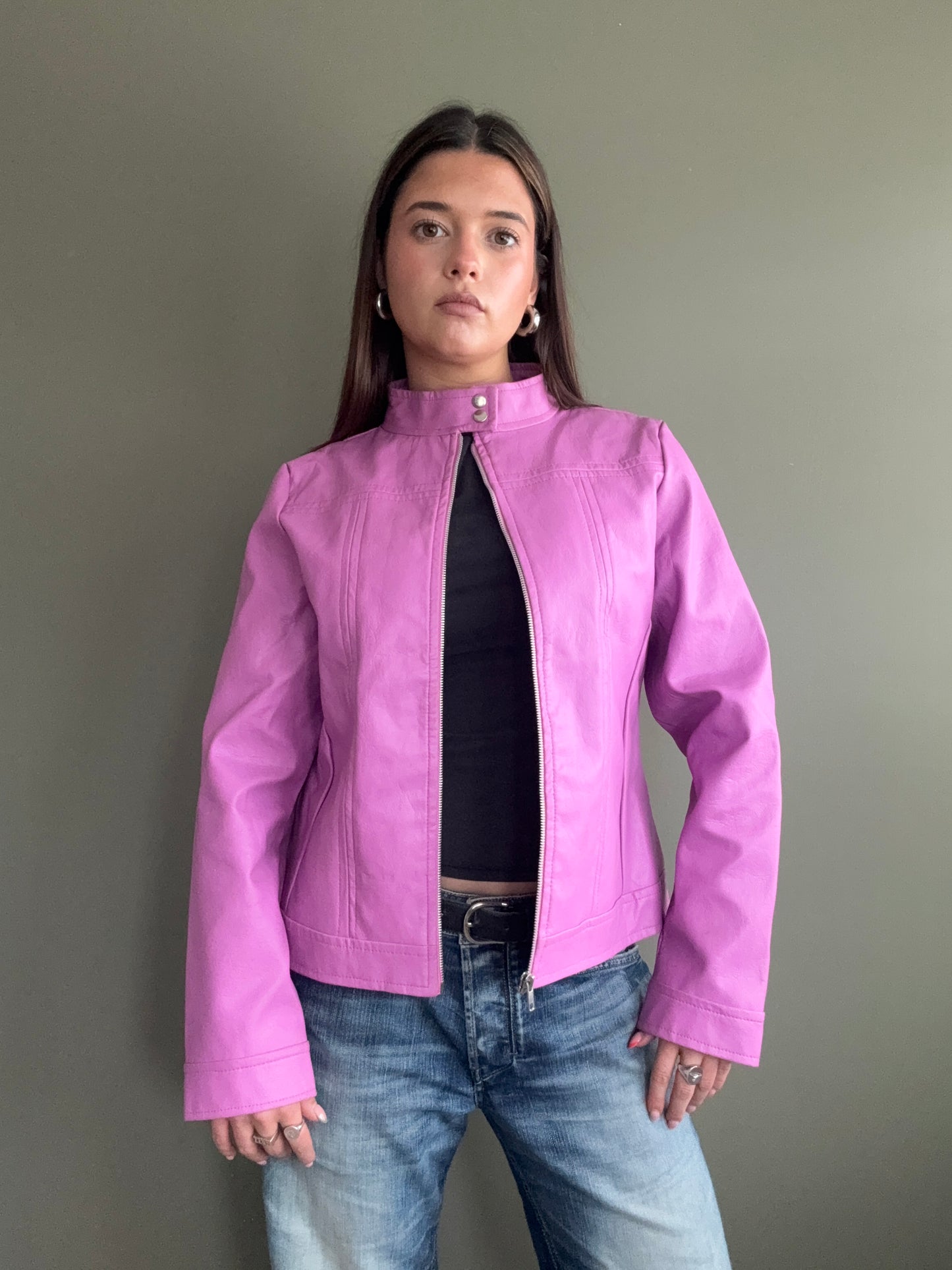 Faux Leather Jacket (UK14)