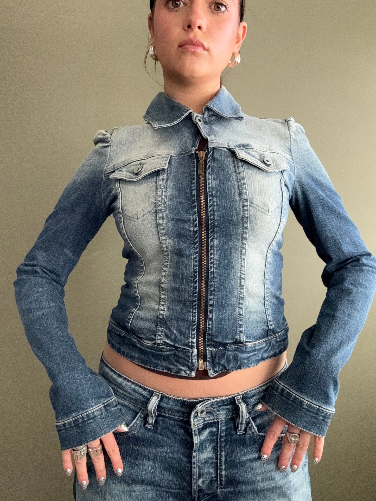Fitted Diesel Denim Jacket (S)