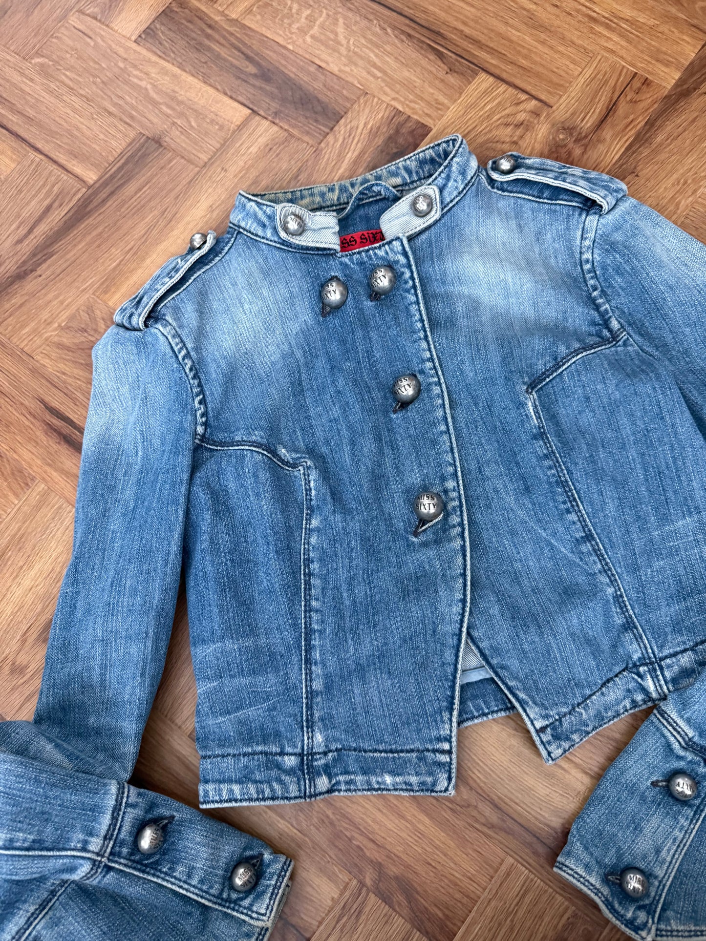 Miss Sixty Denim Military Jacket (L)