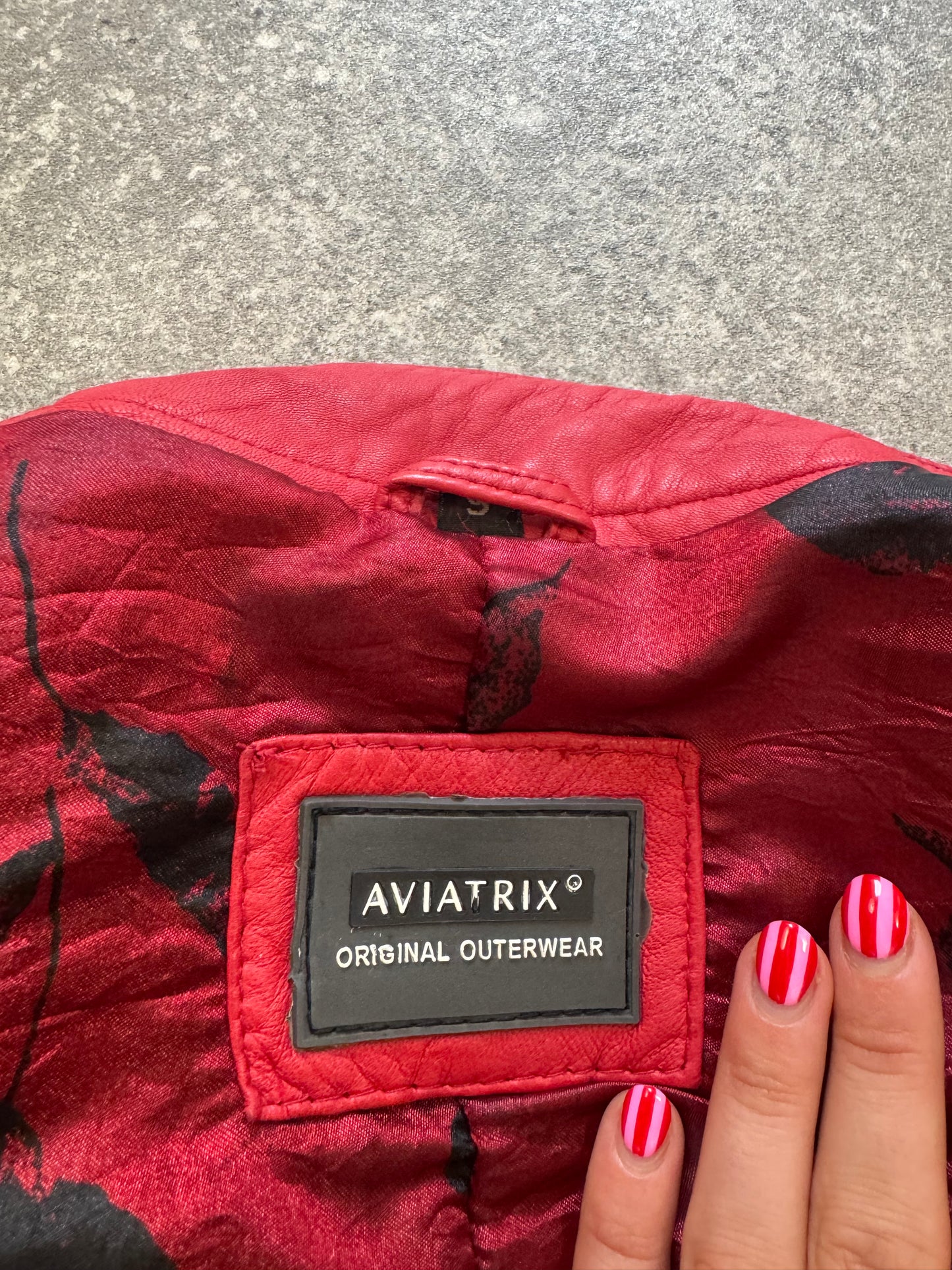 Red Leather Jacket (S)