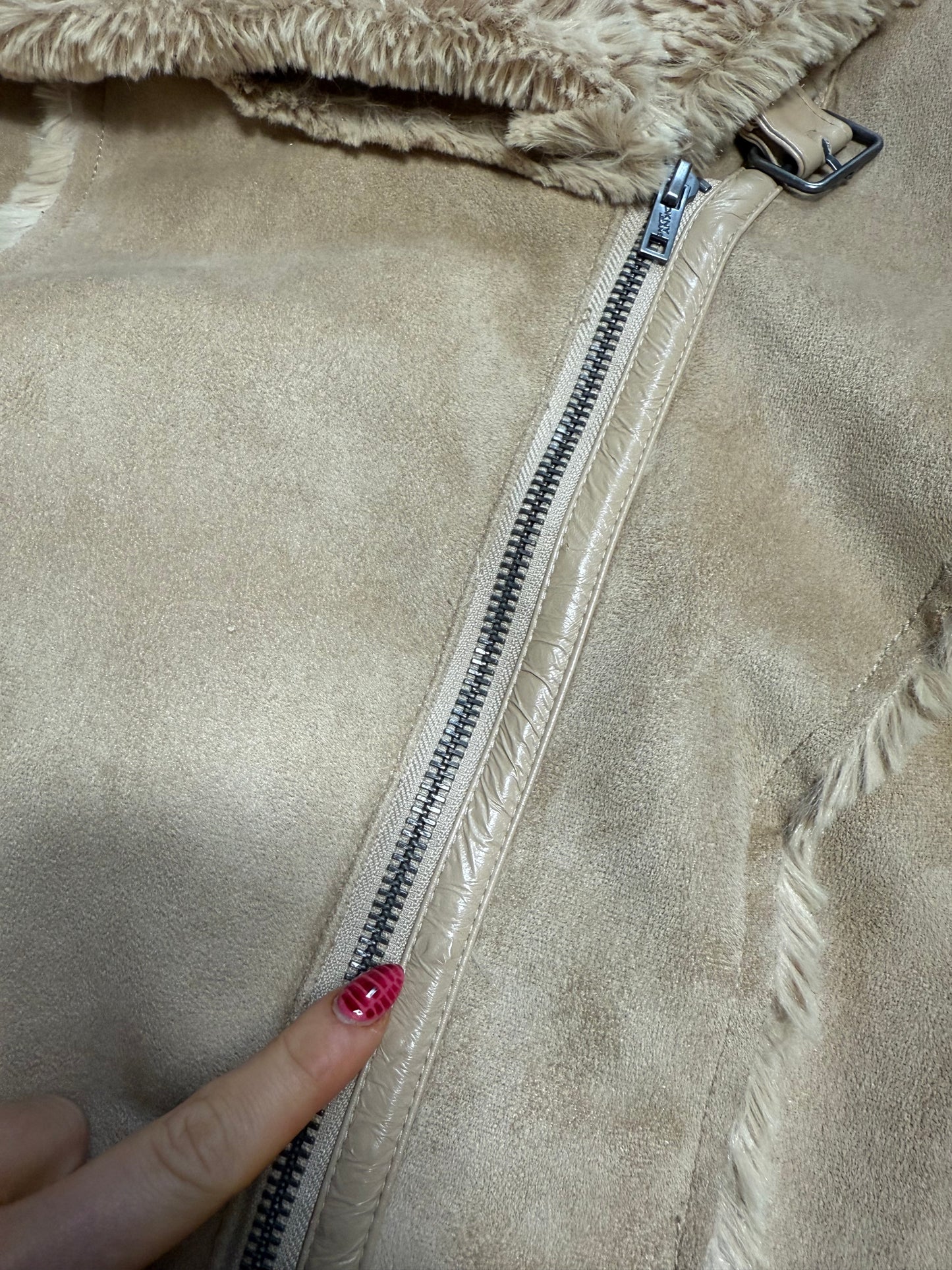 DKNY Faux Fur Jacket (S)