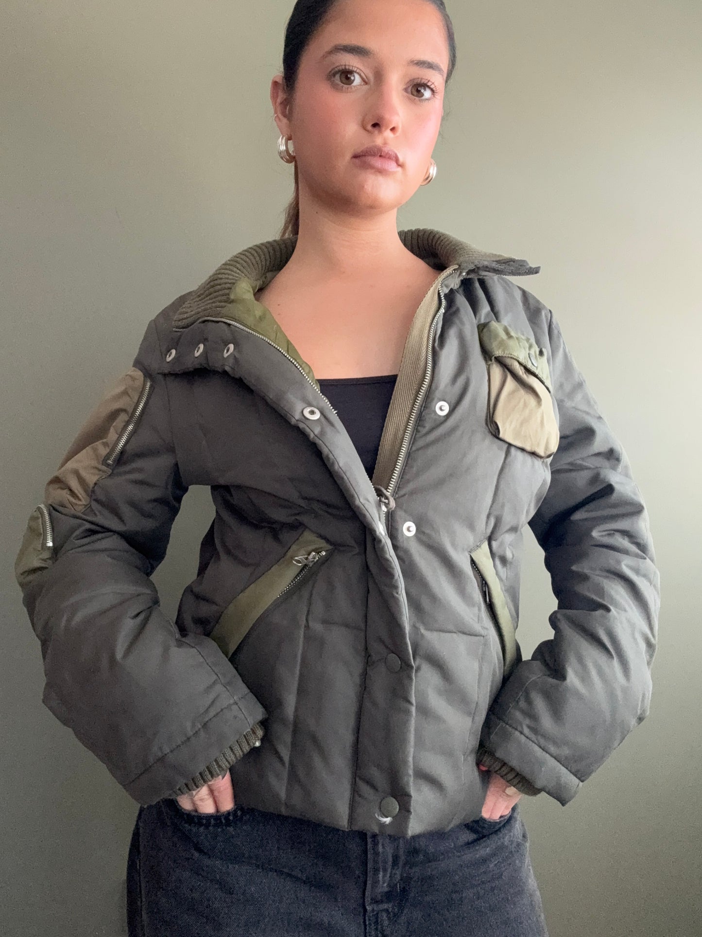 Miss Sixty Cargo Puffer Jacket (S)