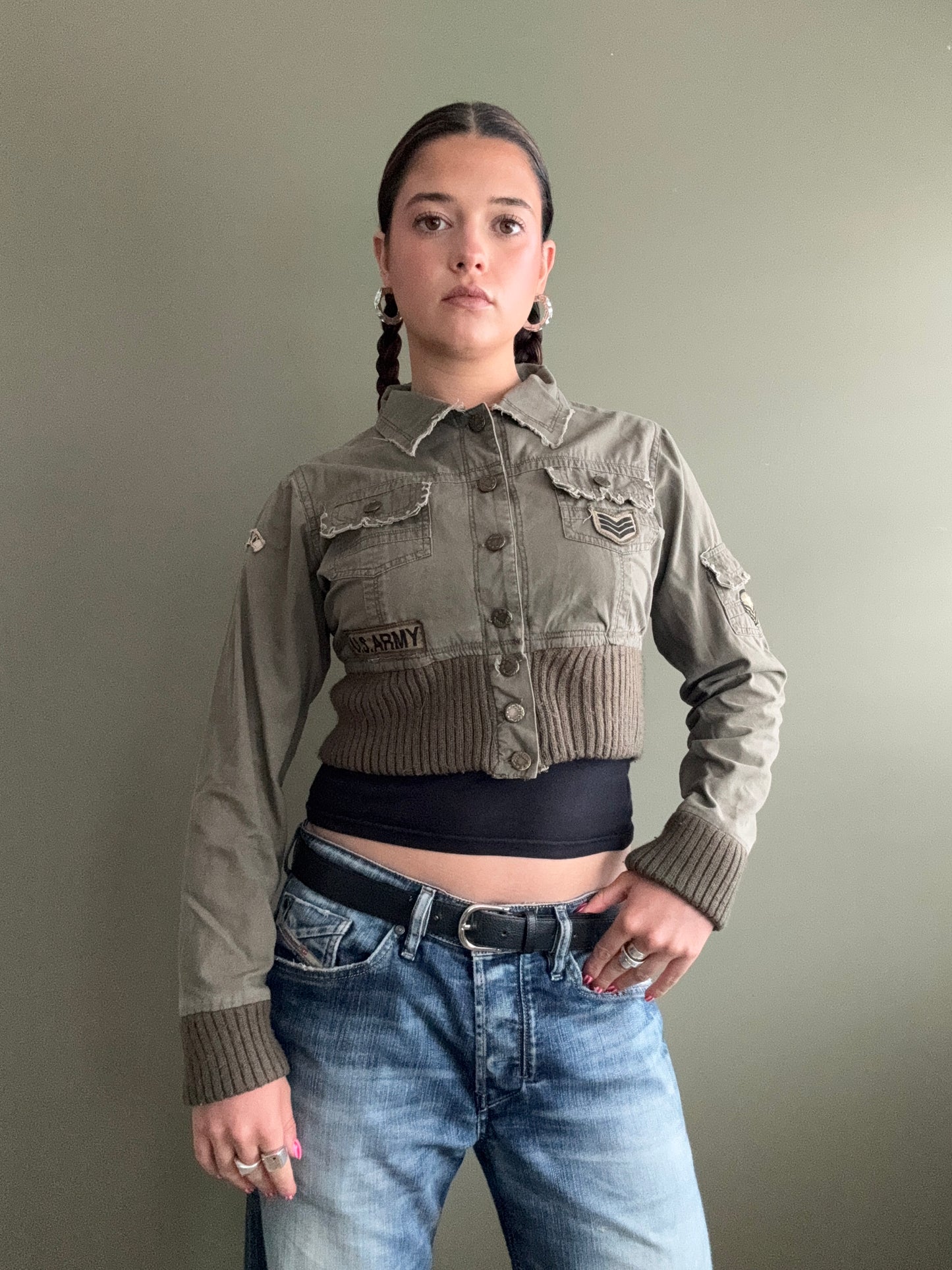 Cropped Cargo Jacket (UK10)