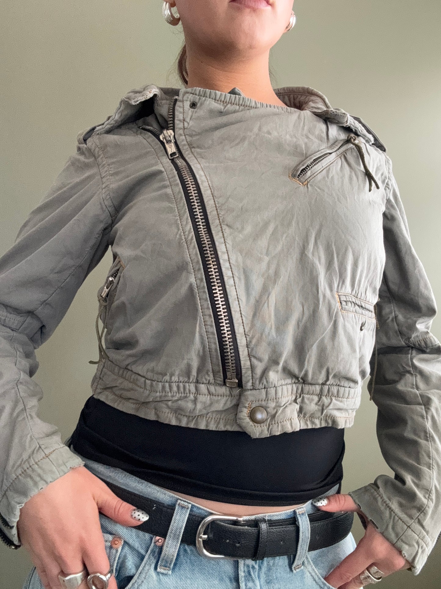 Cropped Cargo Jacket (UK10)