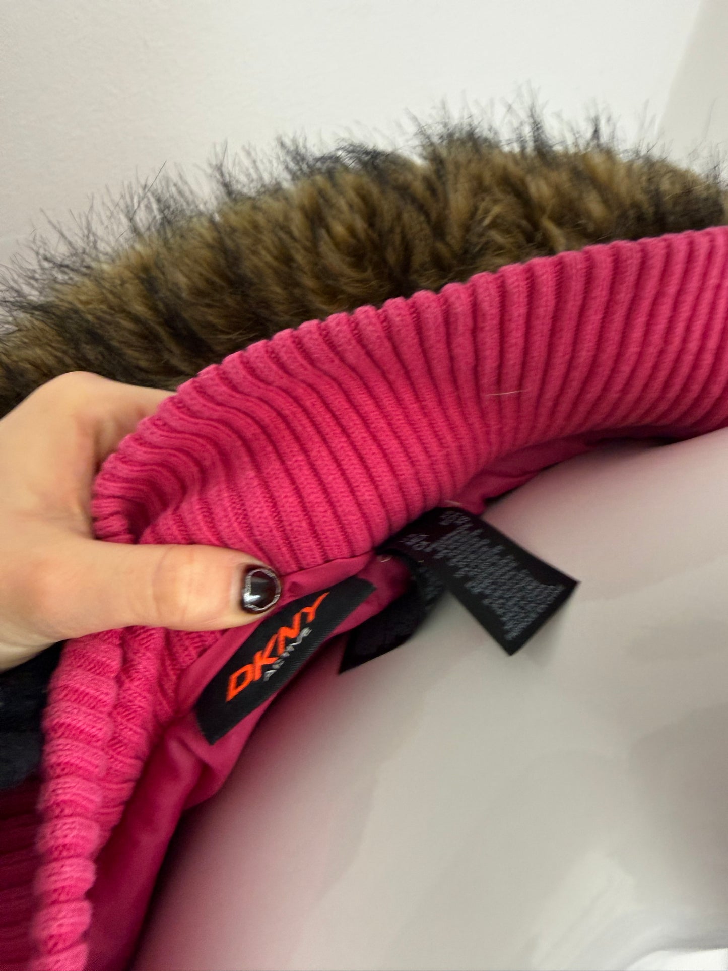 Pink DKNY Puffer Jacket (XS)