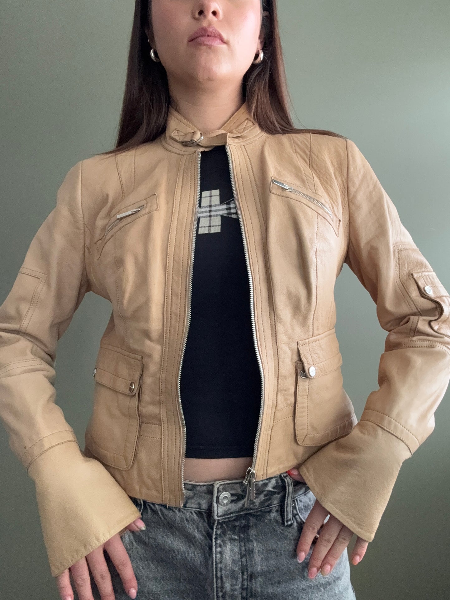 Karen Millen Leather Jacket (UK10)