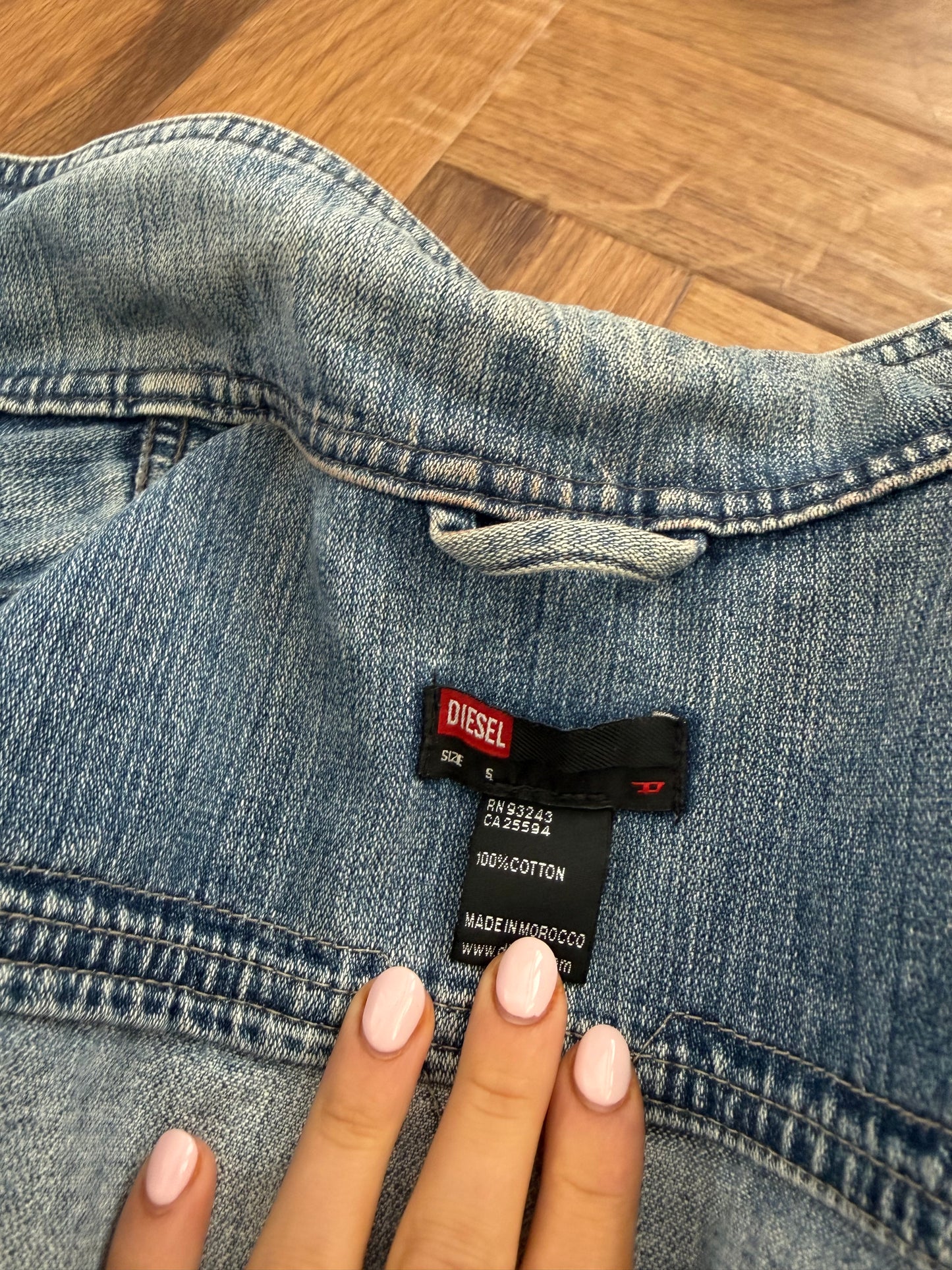 Diesel Asymmetric Denim Jacket (S)