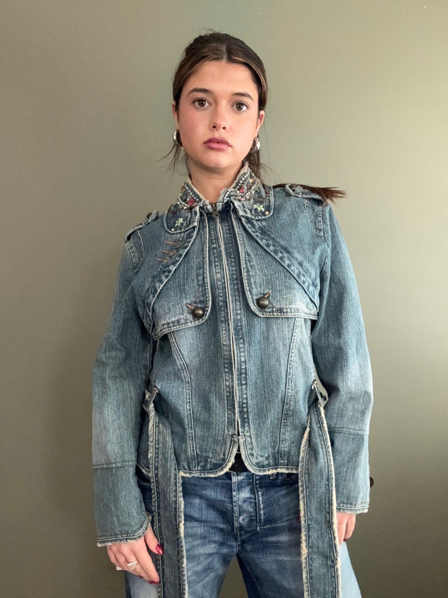 Y2K Denim Jacket (S)