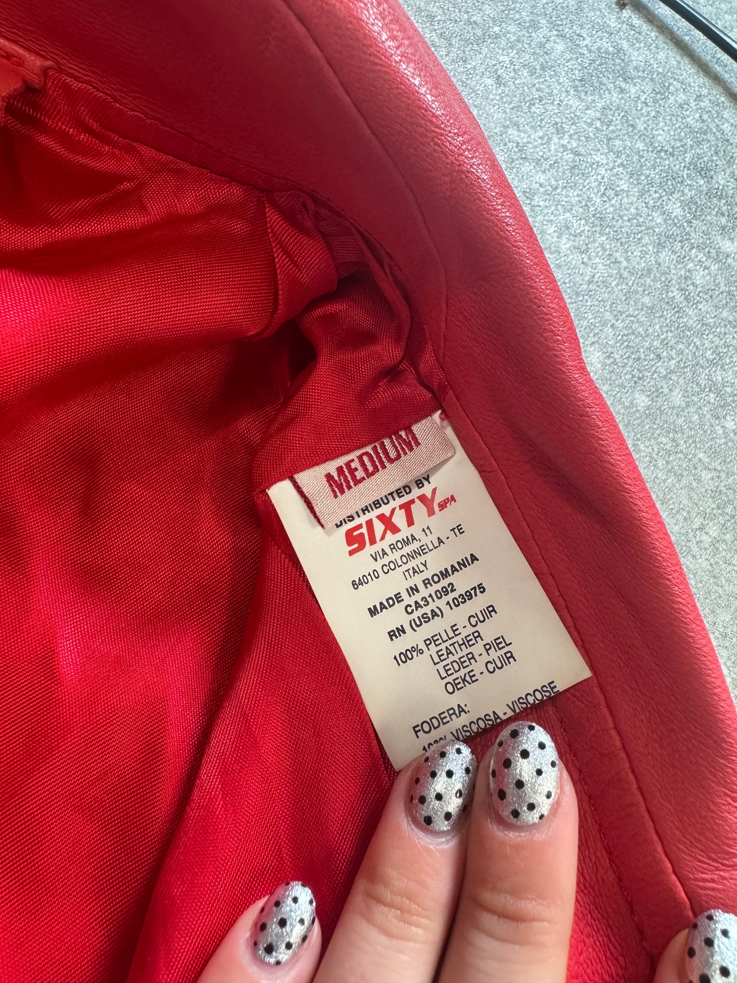 Miss Sixty Leather Jacket (M)