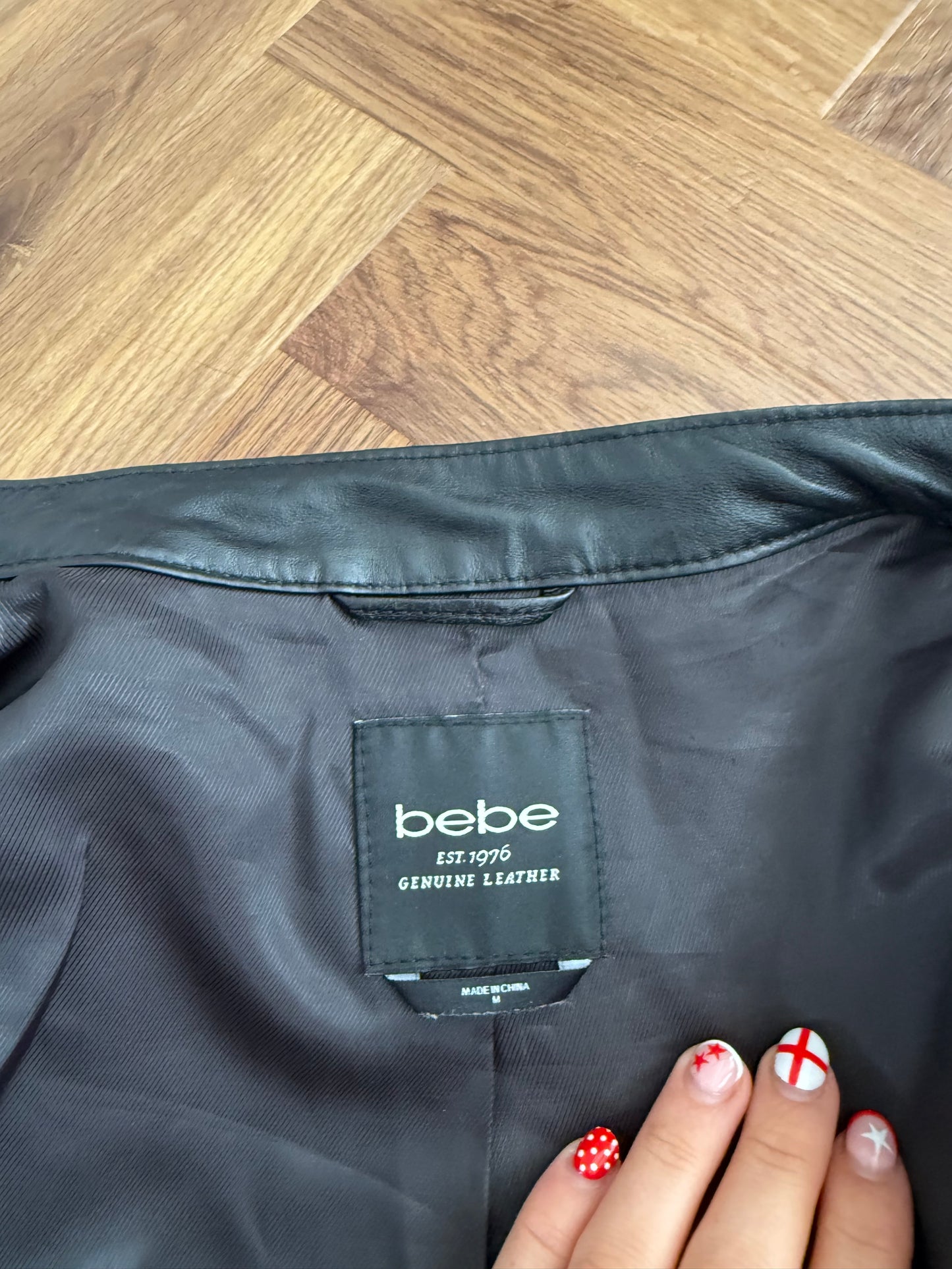 Bebe Leather Jacket (M)