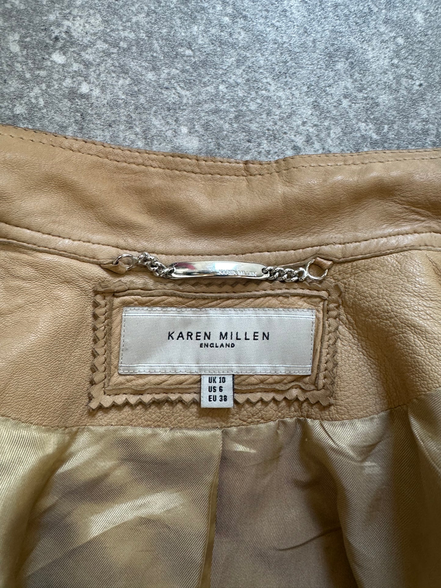 Karen Millen Leather Jacket (UK10)