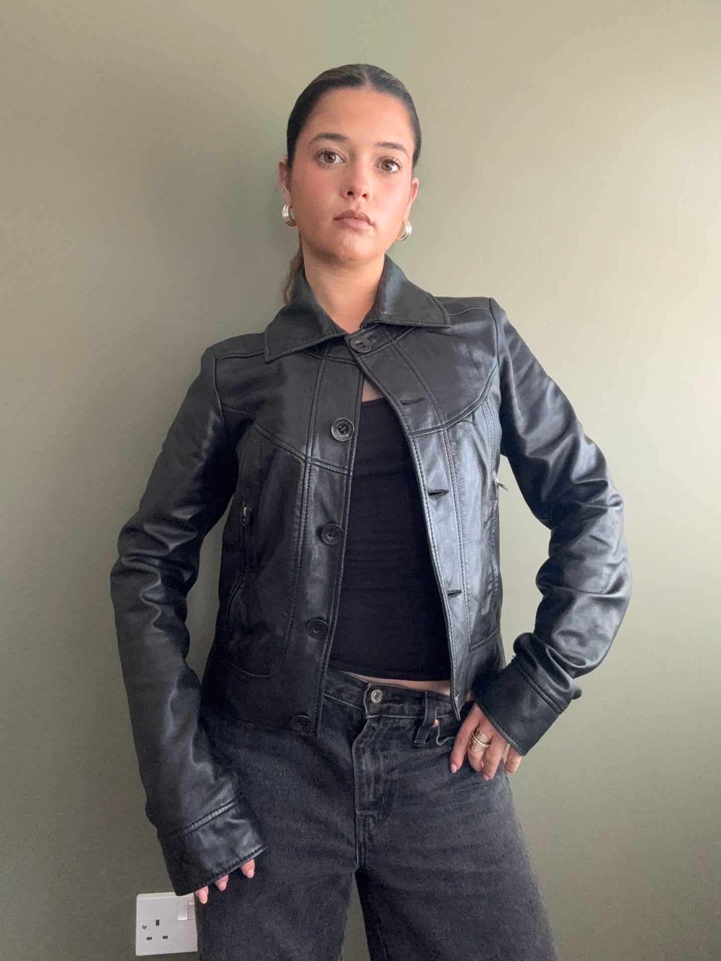 Diesel Leather Jacket (M)