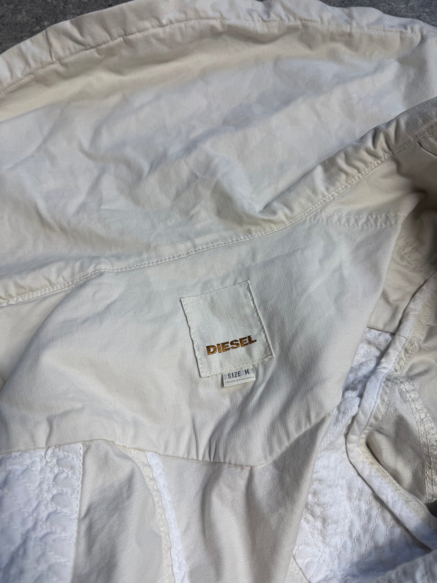 White Fitted Diesel Jacket (M)