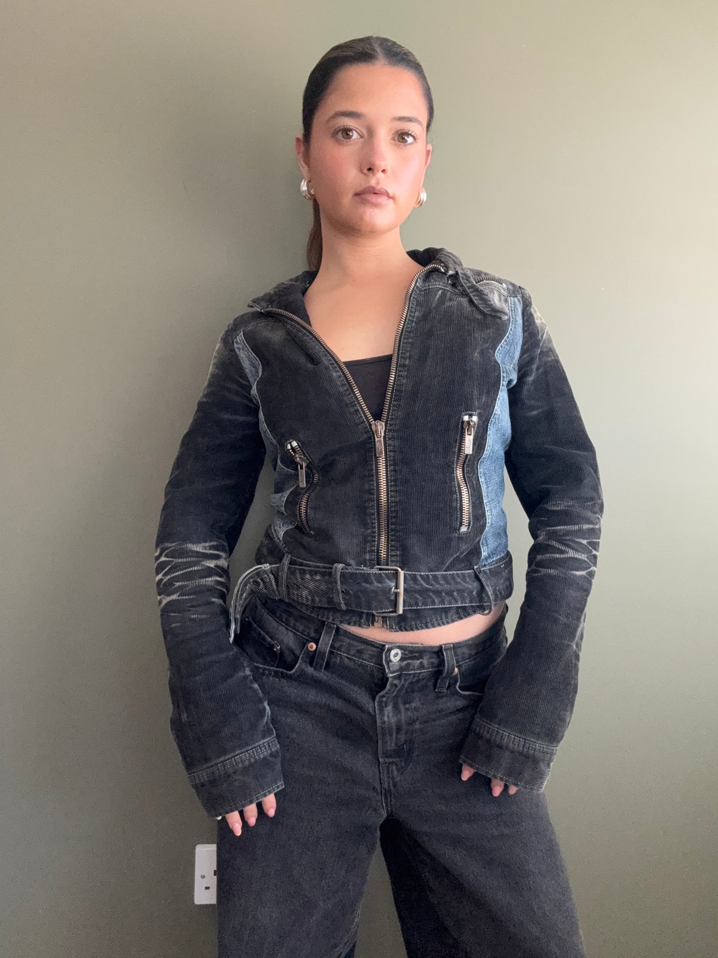 Diesel Denim/Cord Biker Jacket (M)