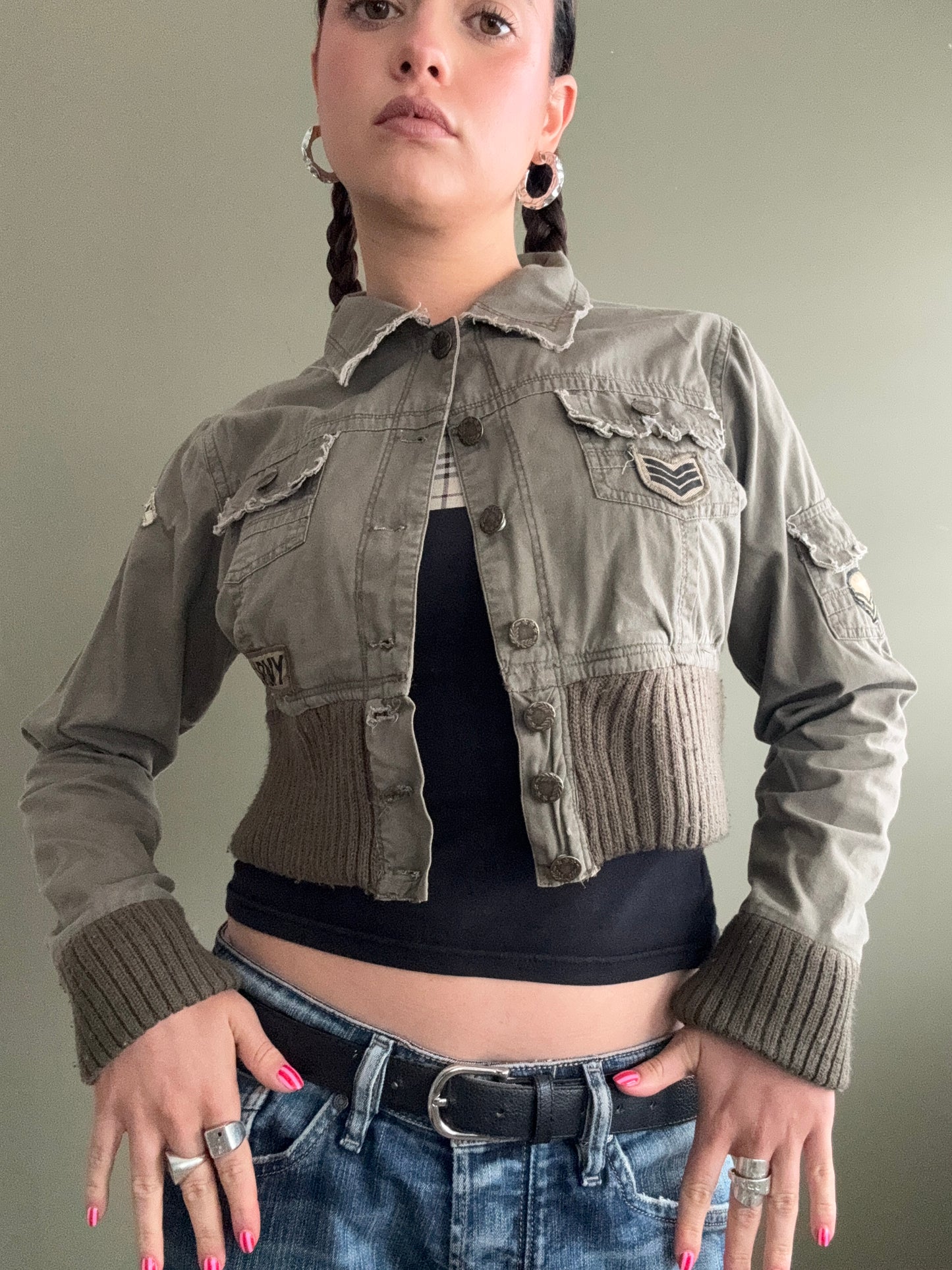 Cropped Cargo Jacket (UK10)