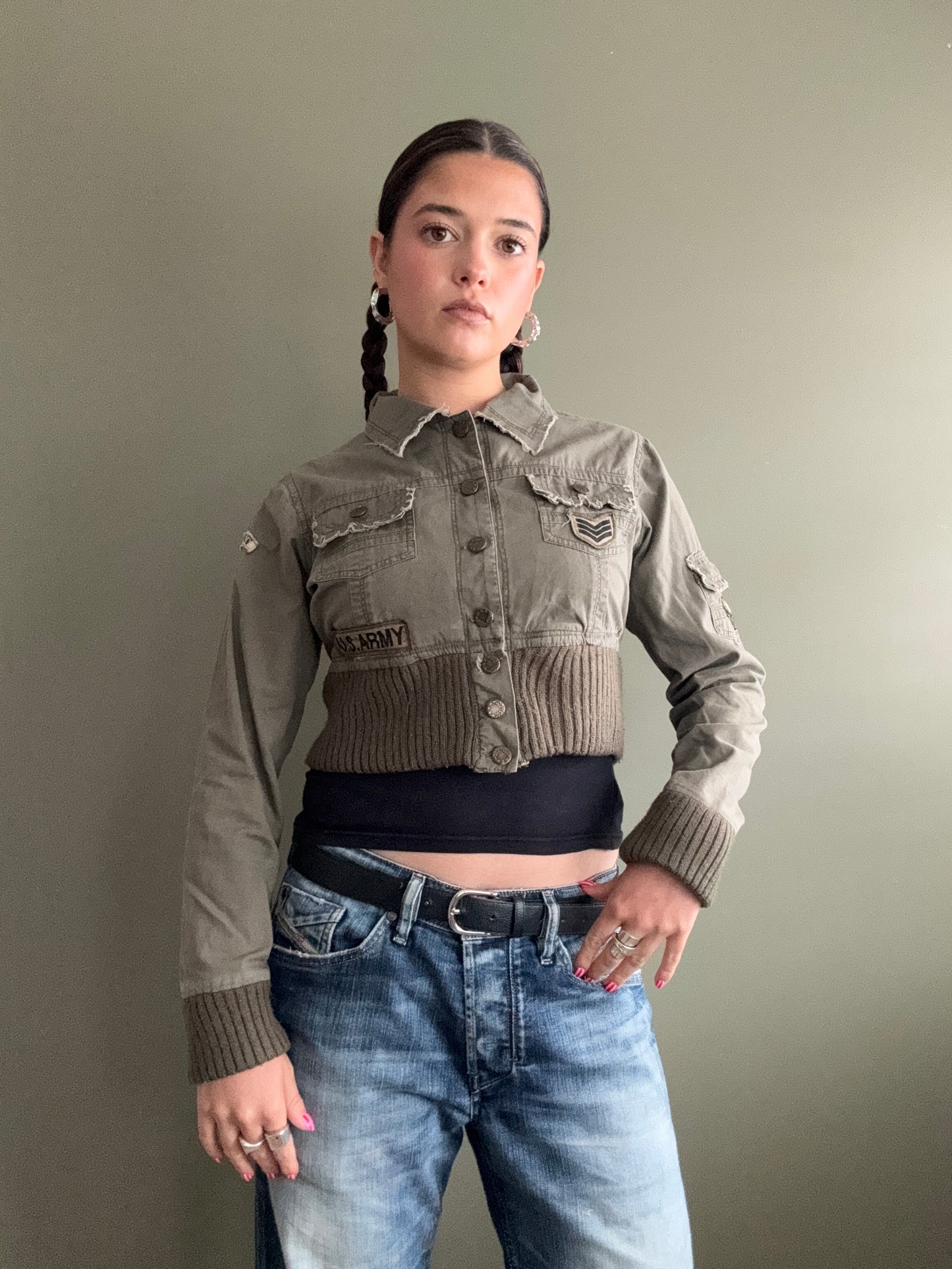 Cropped Cargo Jacket (UK10)