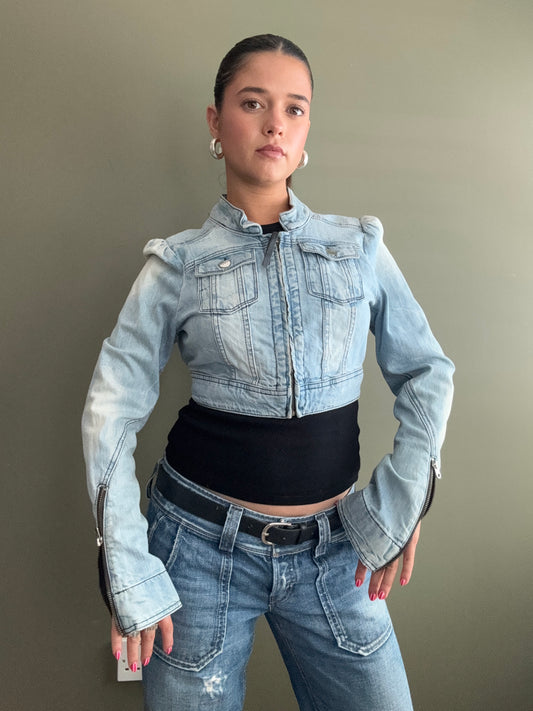 Miss Sixty Cropped Denim Jacket (S)