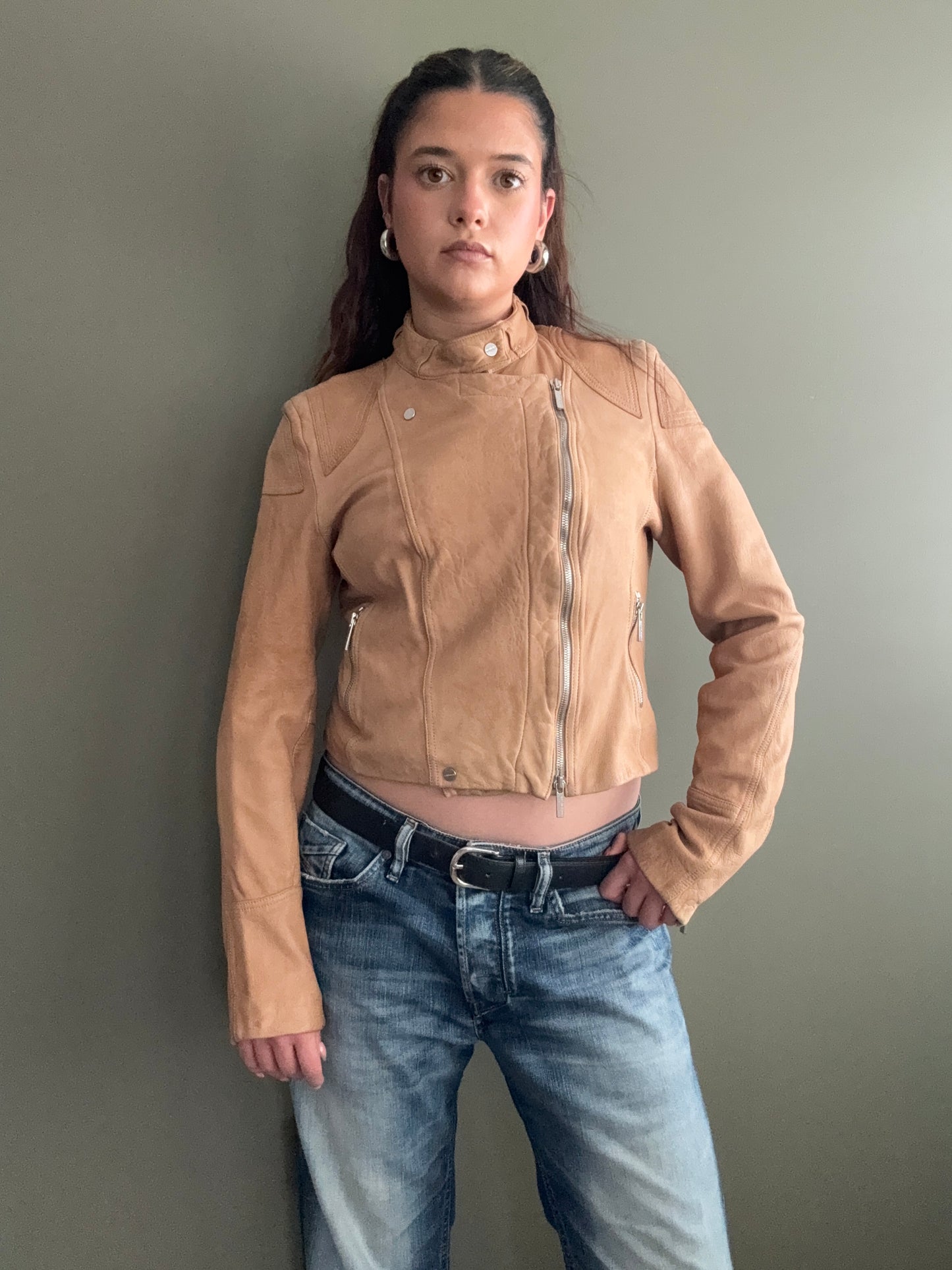 Karen Millen Leather Jacket (UK12)