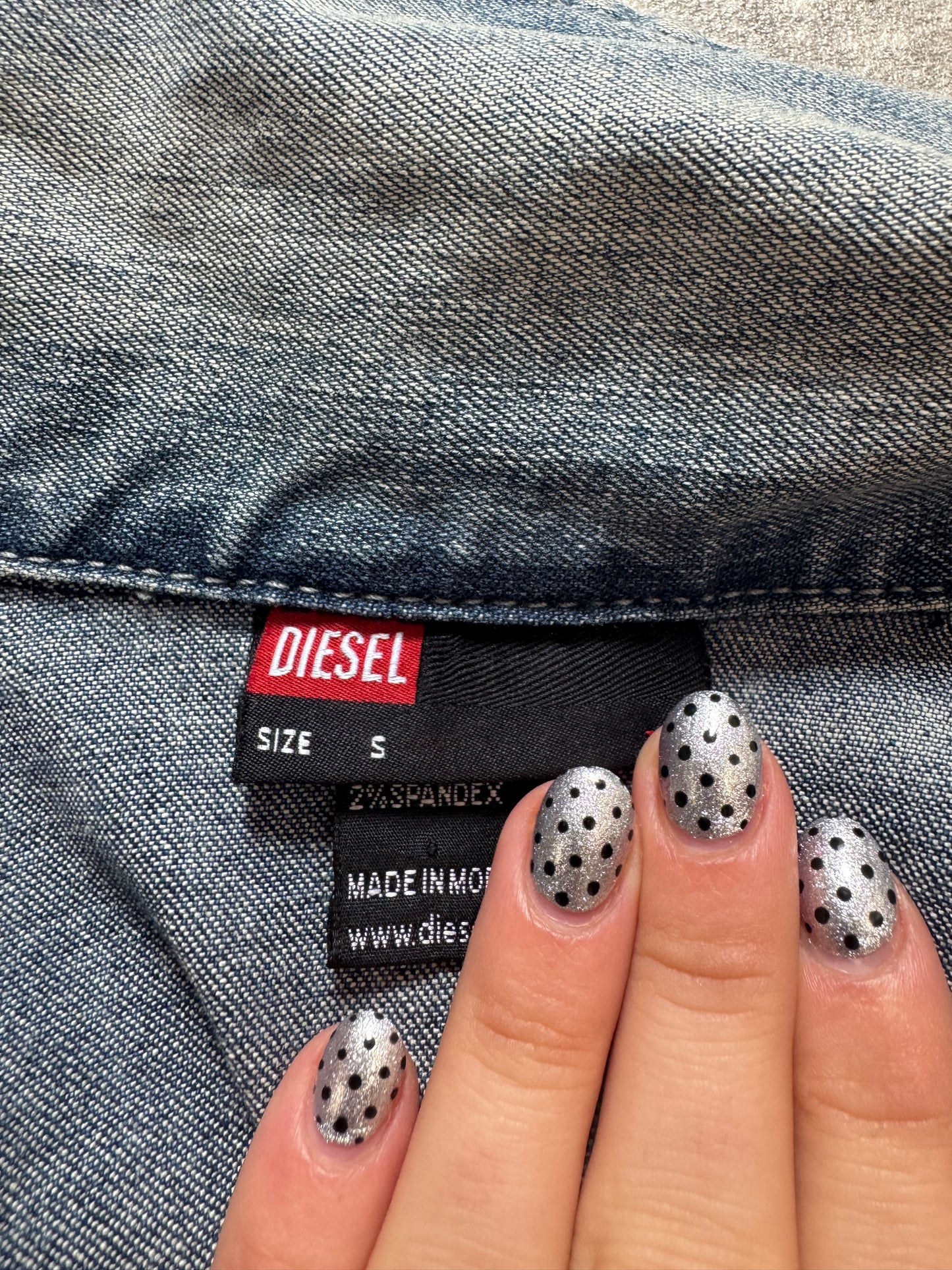 Fitted Diesel Denim Jacket (S)