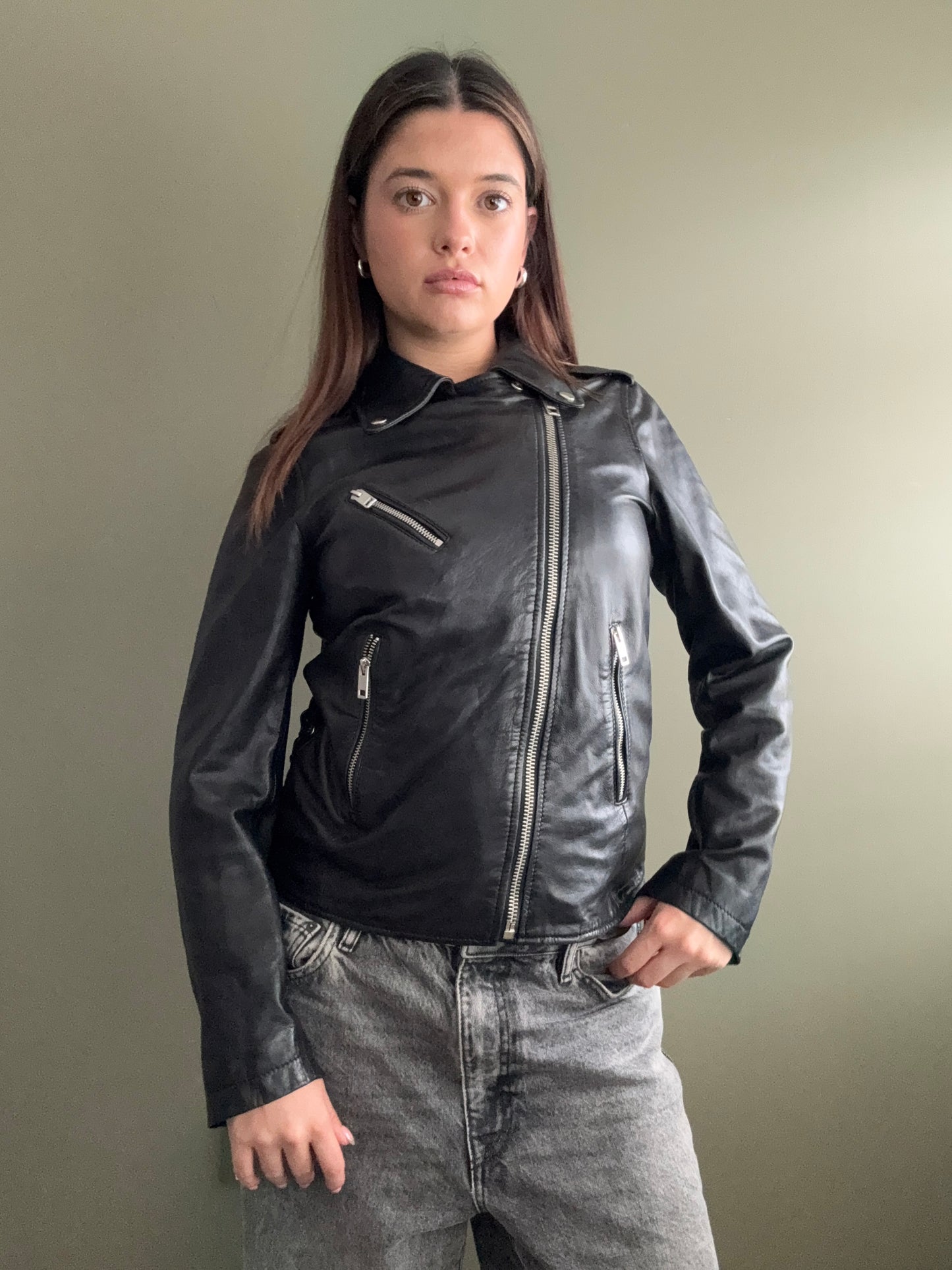 Diesel Leather Jacket (XS)
