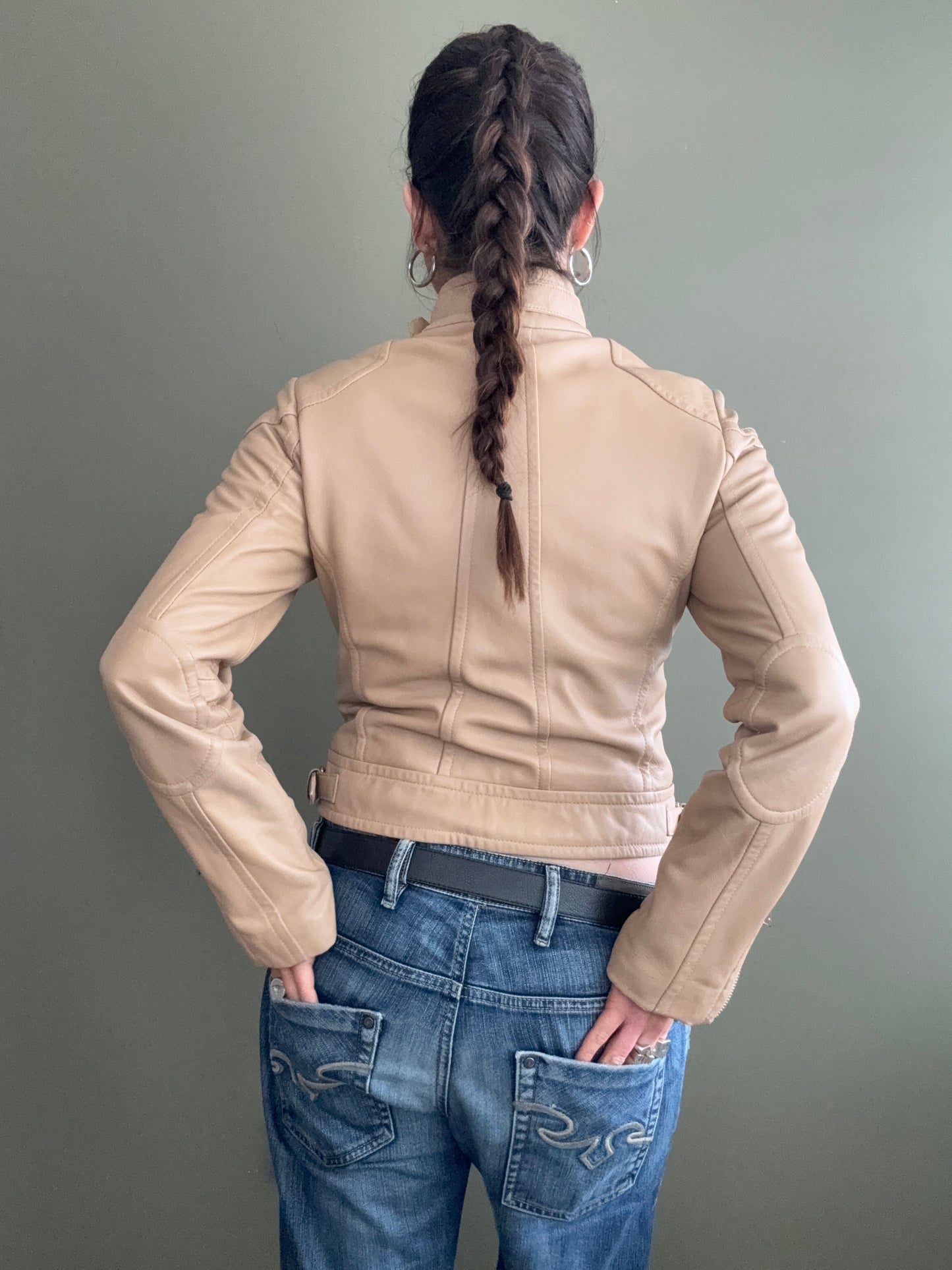 Leather Buckle Jacket (UK10)