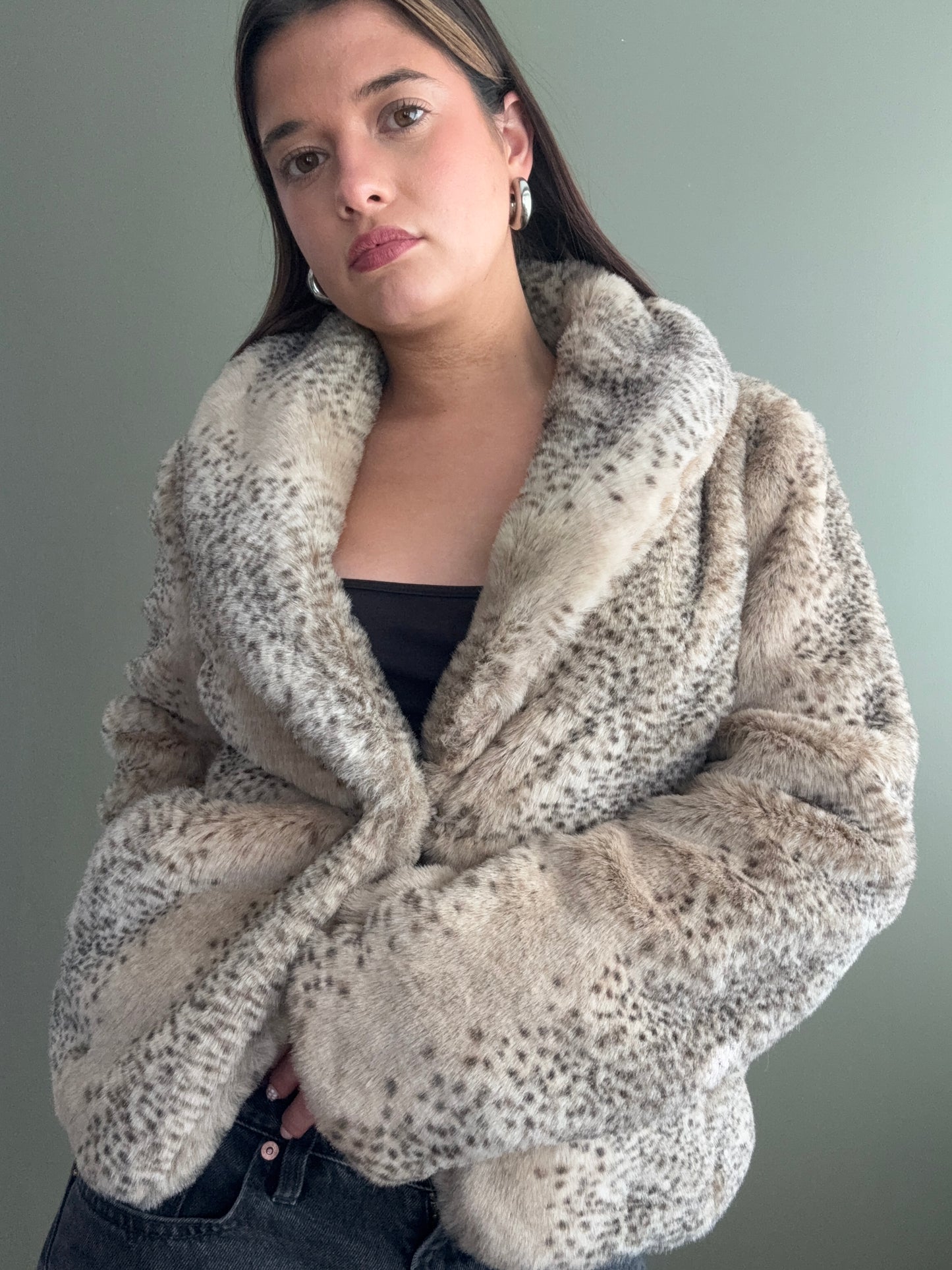 Faux Fur Jacket (S)