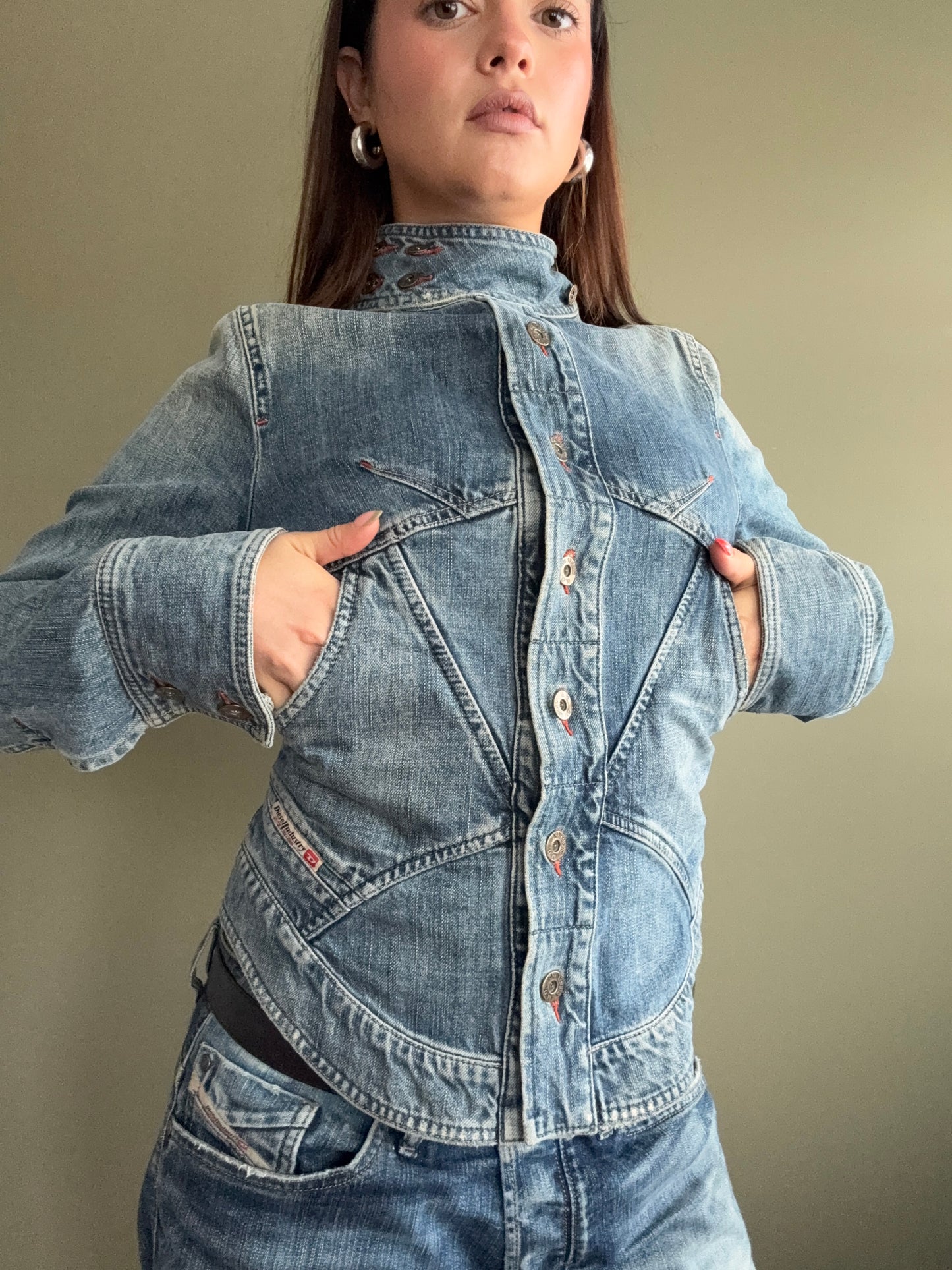 Diesel Denim Corset Jacket (L)