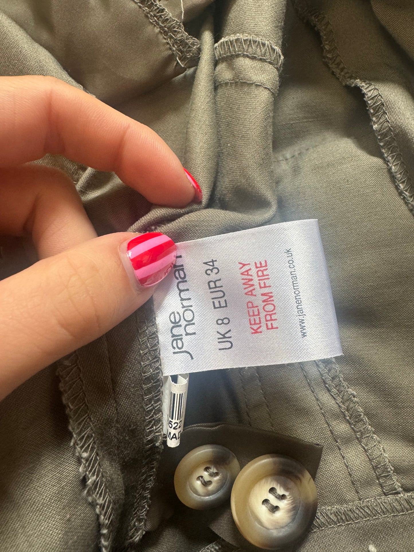 Jane Norman Khaki Jacket (UK8)