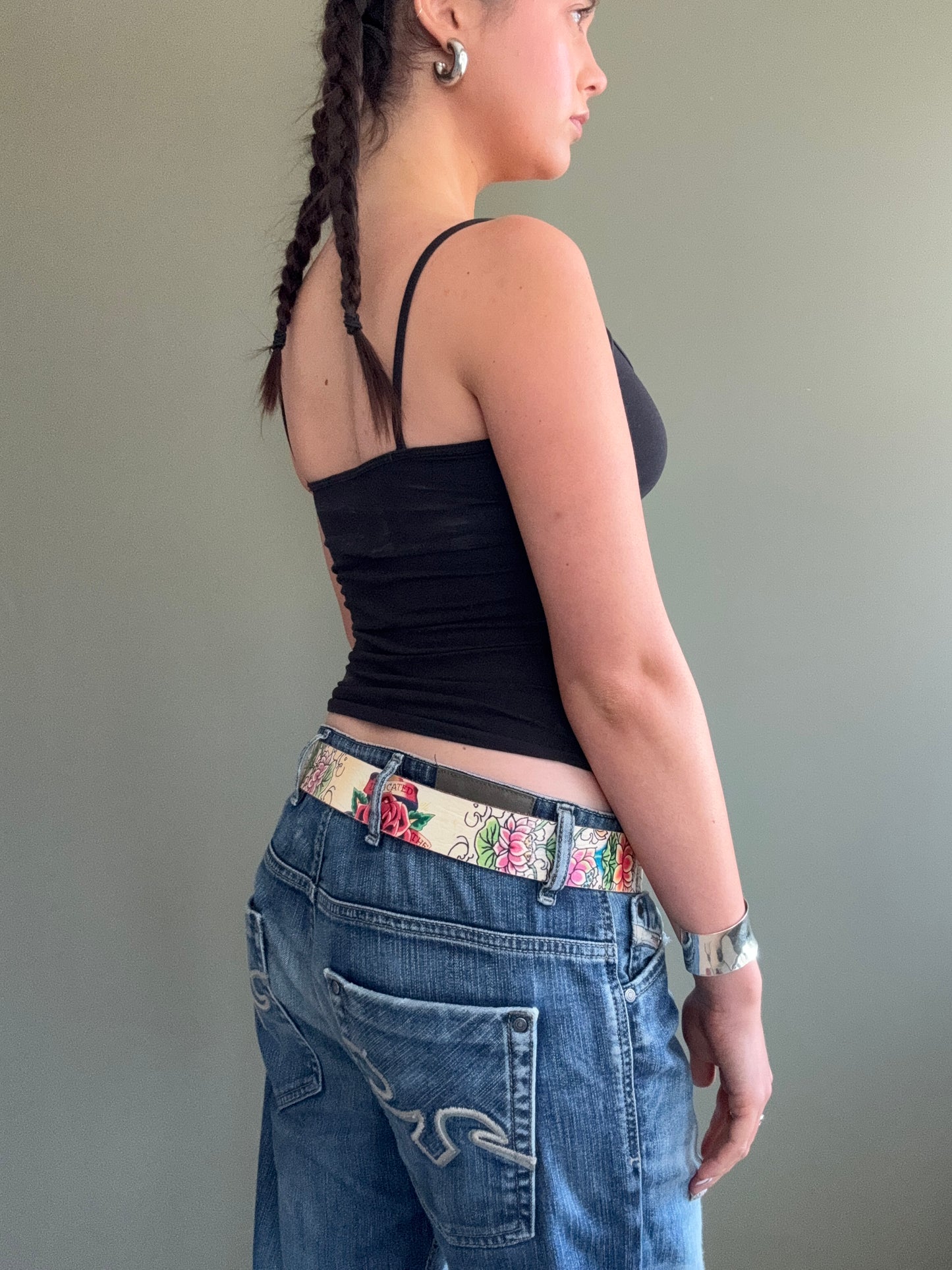 Ed Hardy Leather Belt (S)