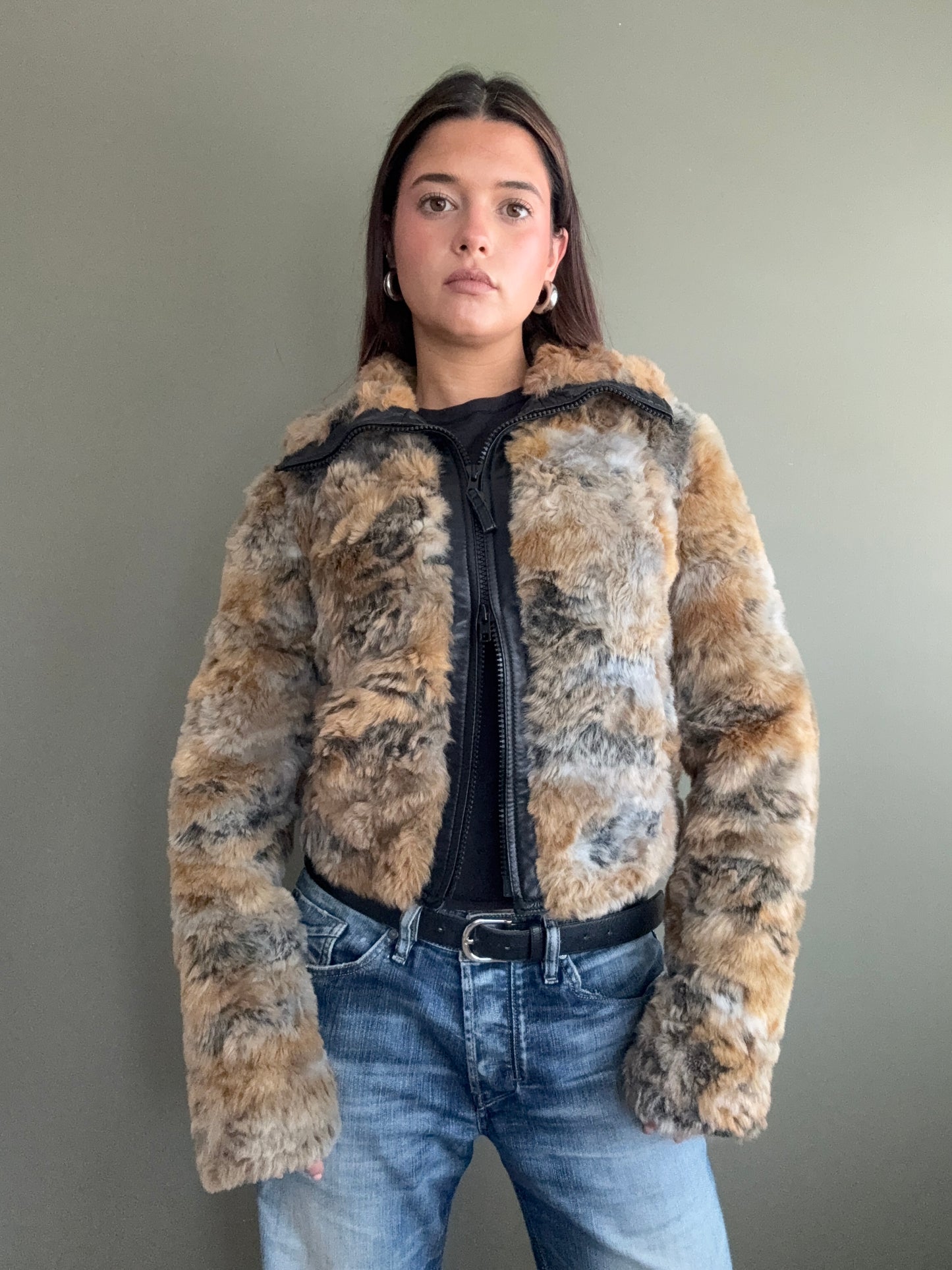 Armani Faux Fur Jacket (UK10)