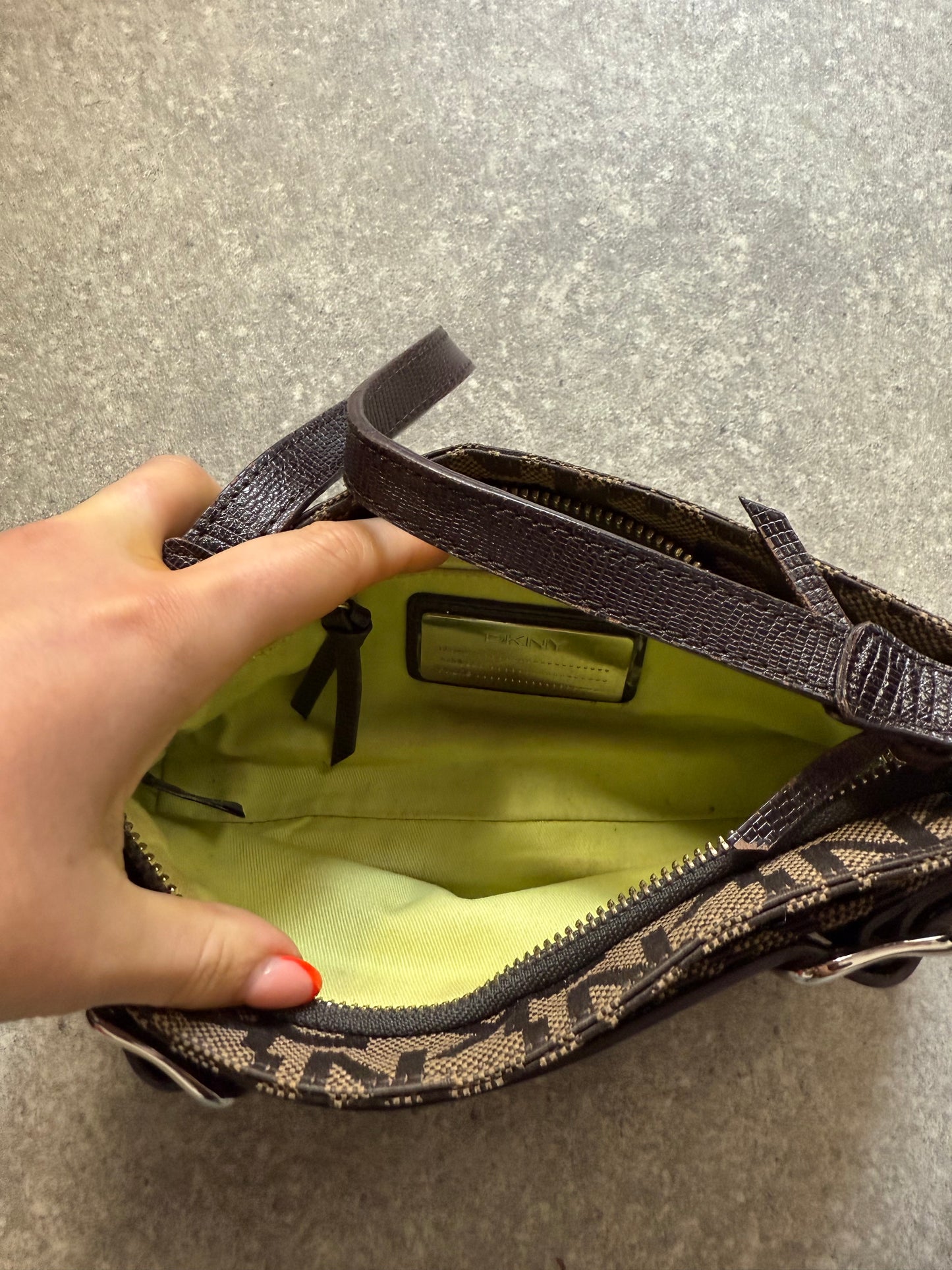 DKNY Monogram Shoulder Bag