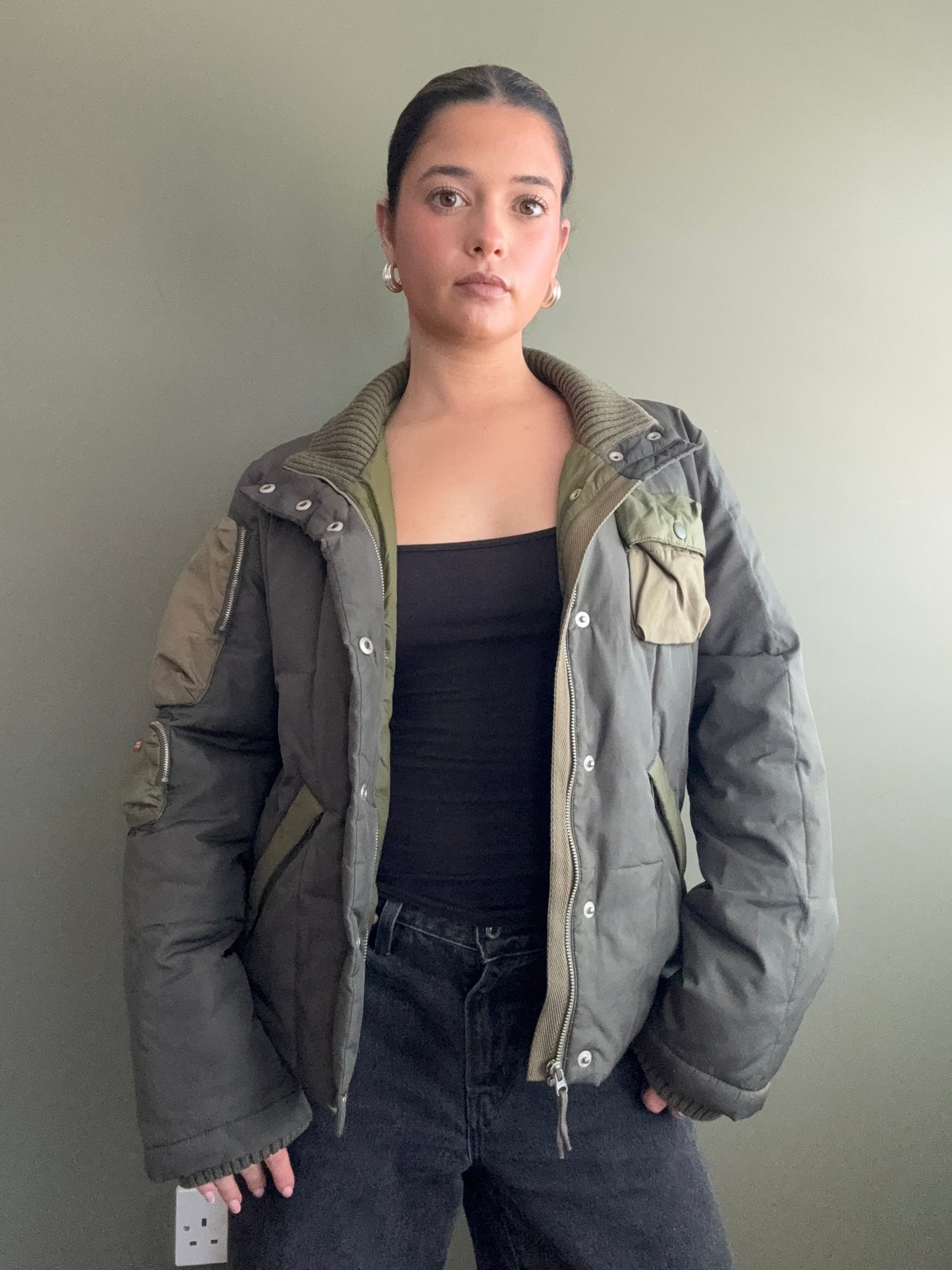 Miss Sixty Cargo Puffer Jacket (S)