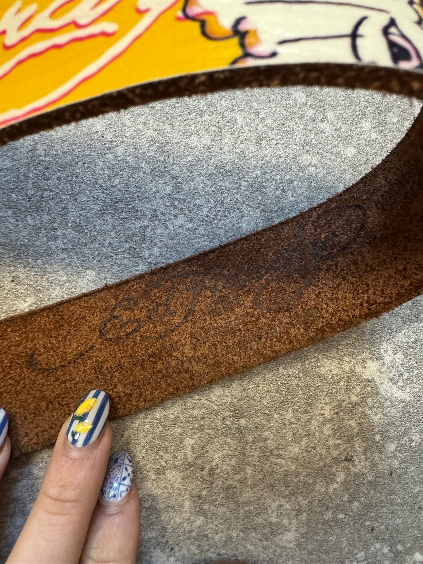 Ed Hardy Leather Belt (S)
