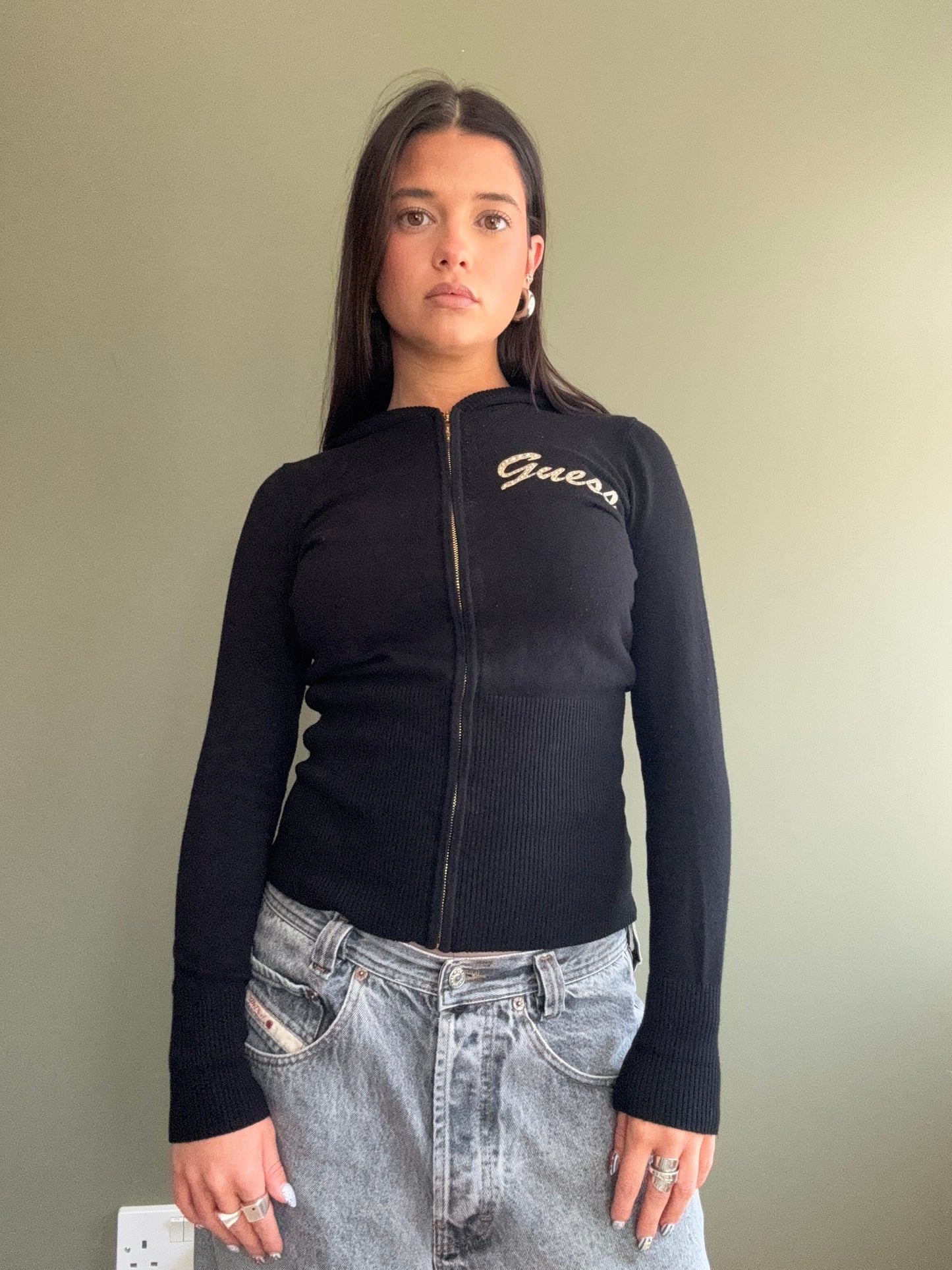 Guess Knitted Hoodie (S)