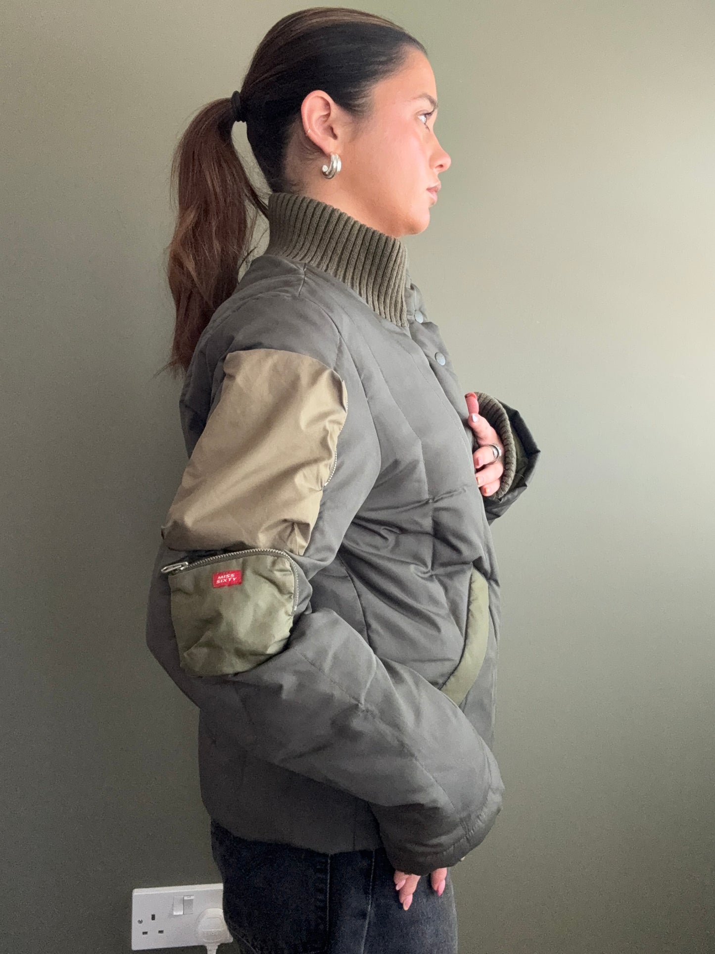Miss Sixty Cargo Puffer Jacket (S)