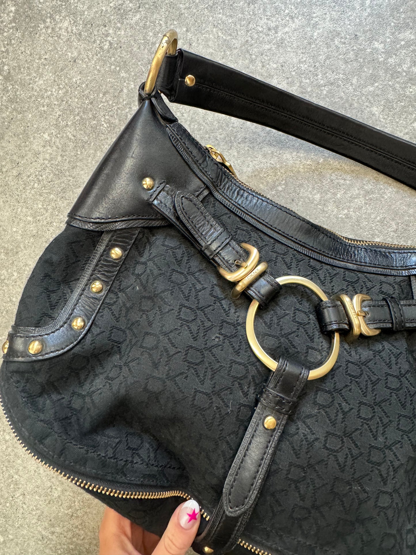 DKNY Buckle Shoulder Bag