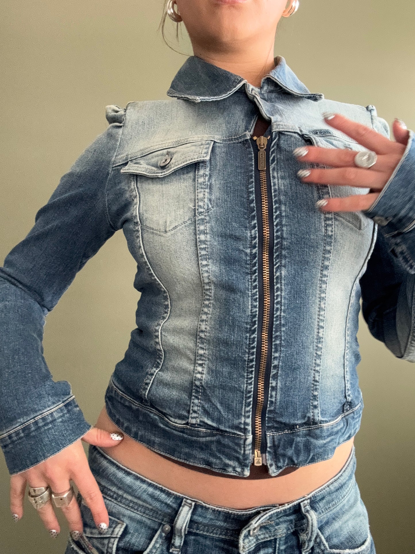 Fitted Diesel Denim Jacket (S)