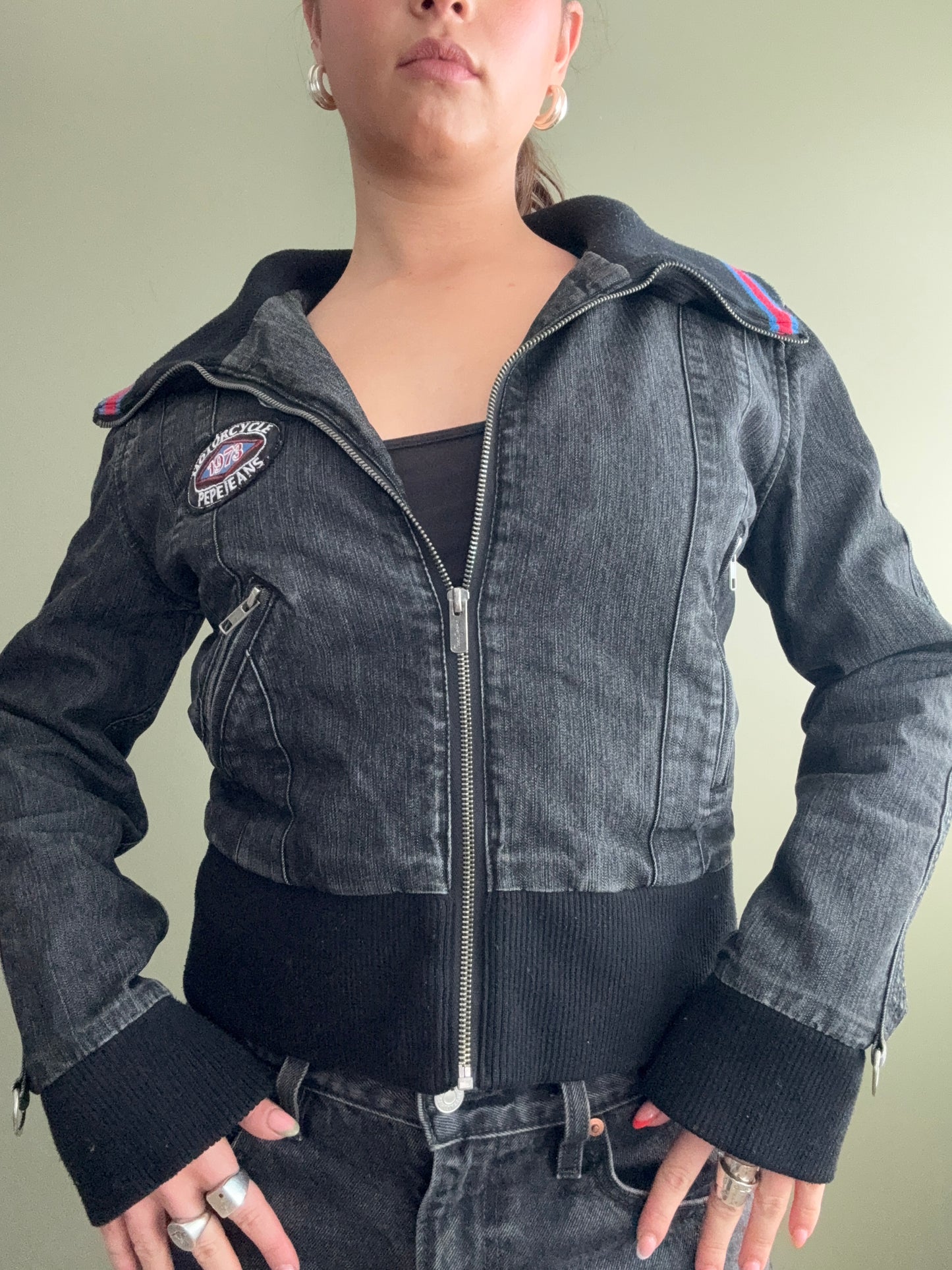 Pepe Jeans Denim Bomber Jacket (M)