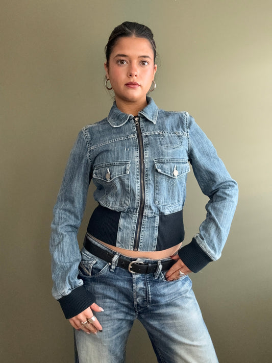 Denim Bomber Jacket (S)